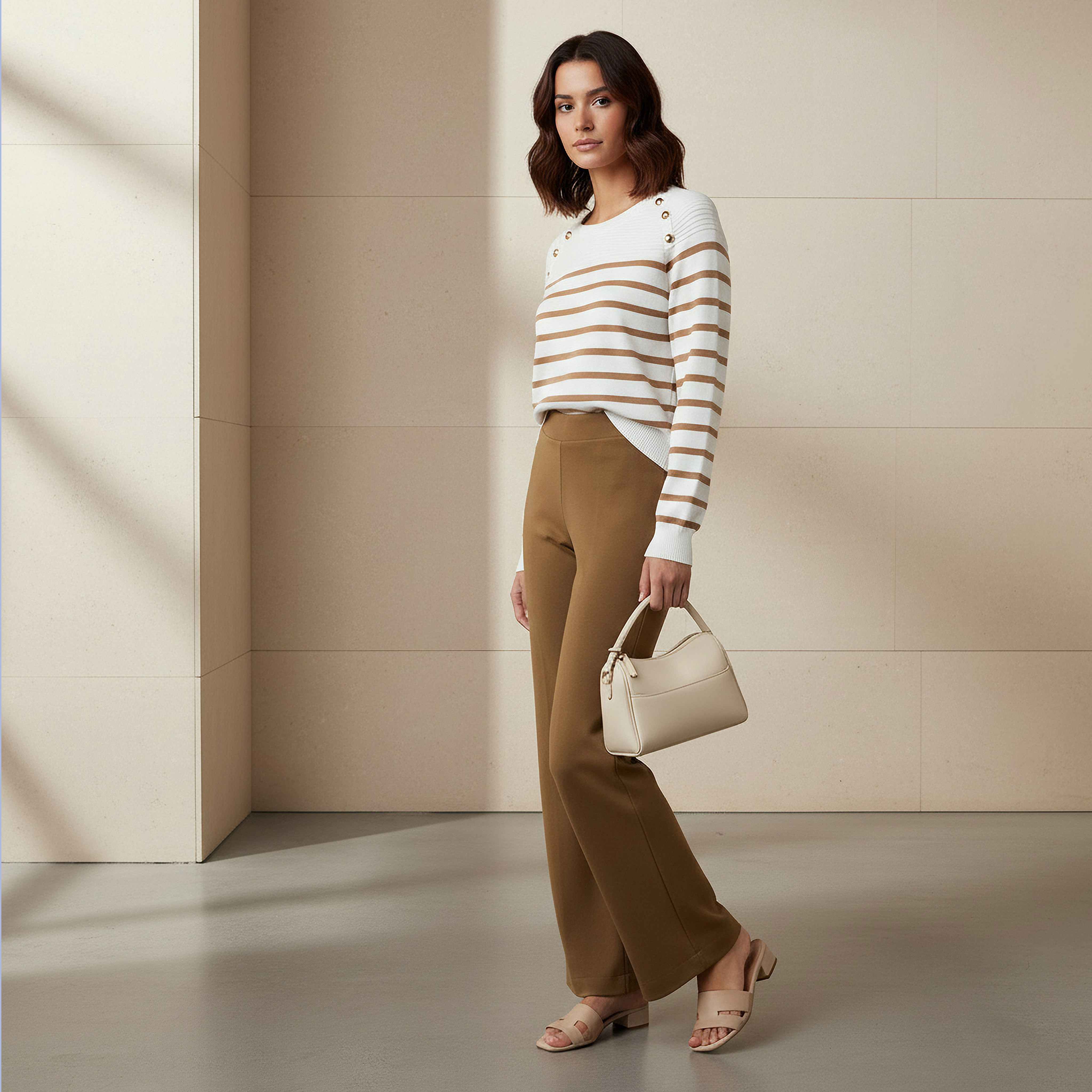 High Rise Ankle Length Bootcut Trousers-women-clothing-bottoms-trousers-image-2
