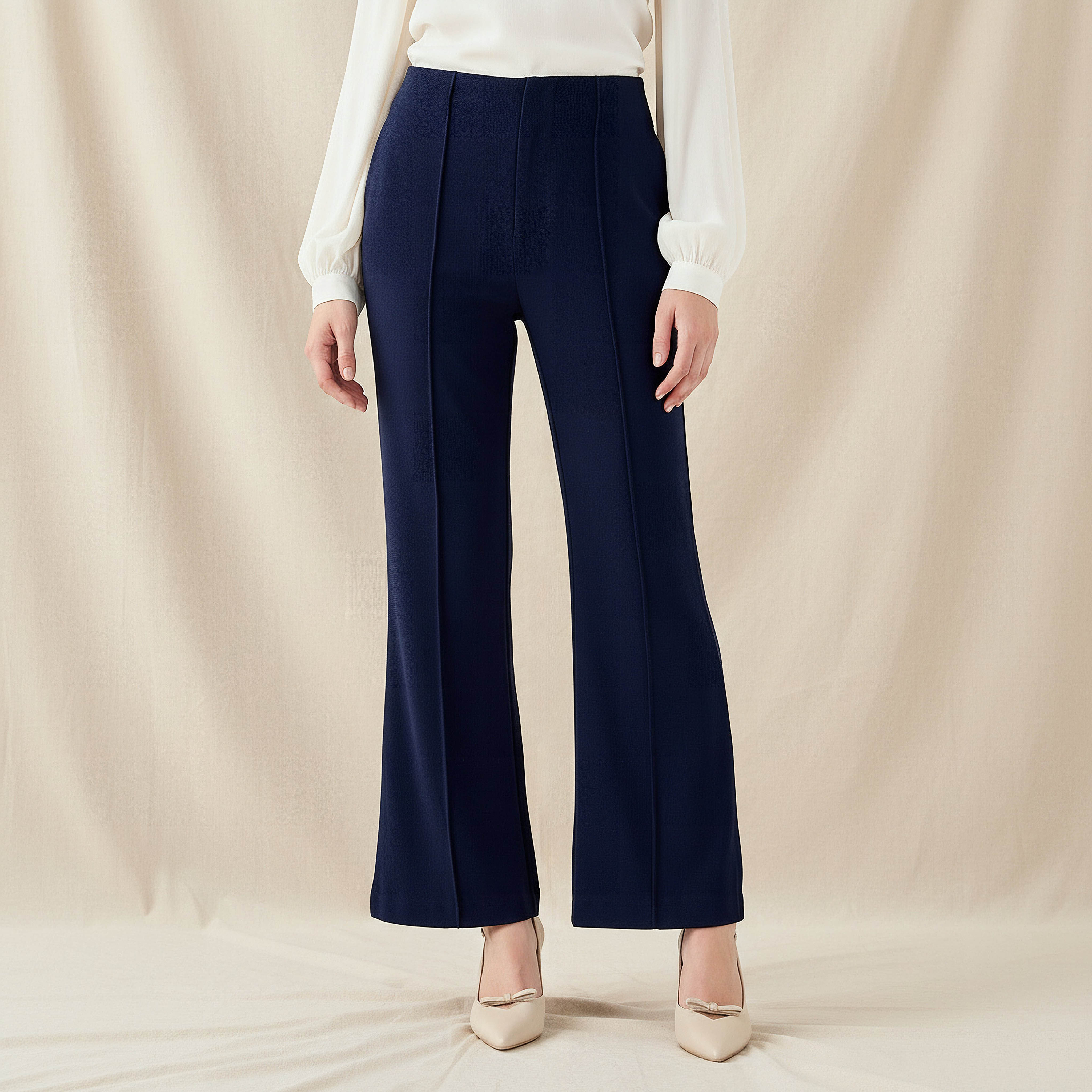 Regular Fit Pintuck Pants-women-clothing-coordsets-image-1