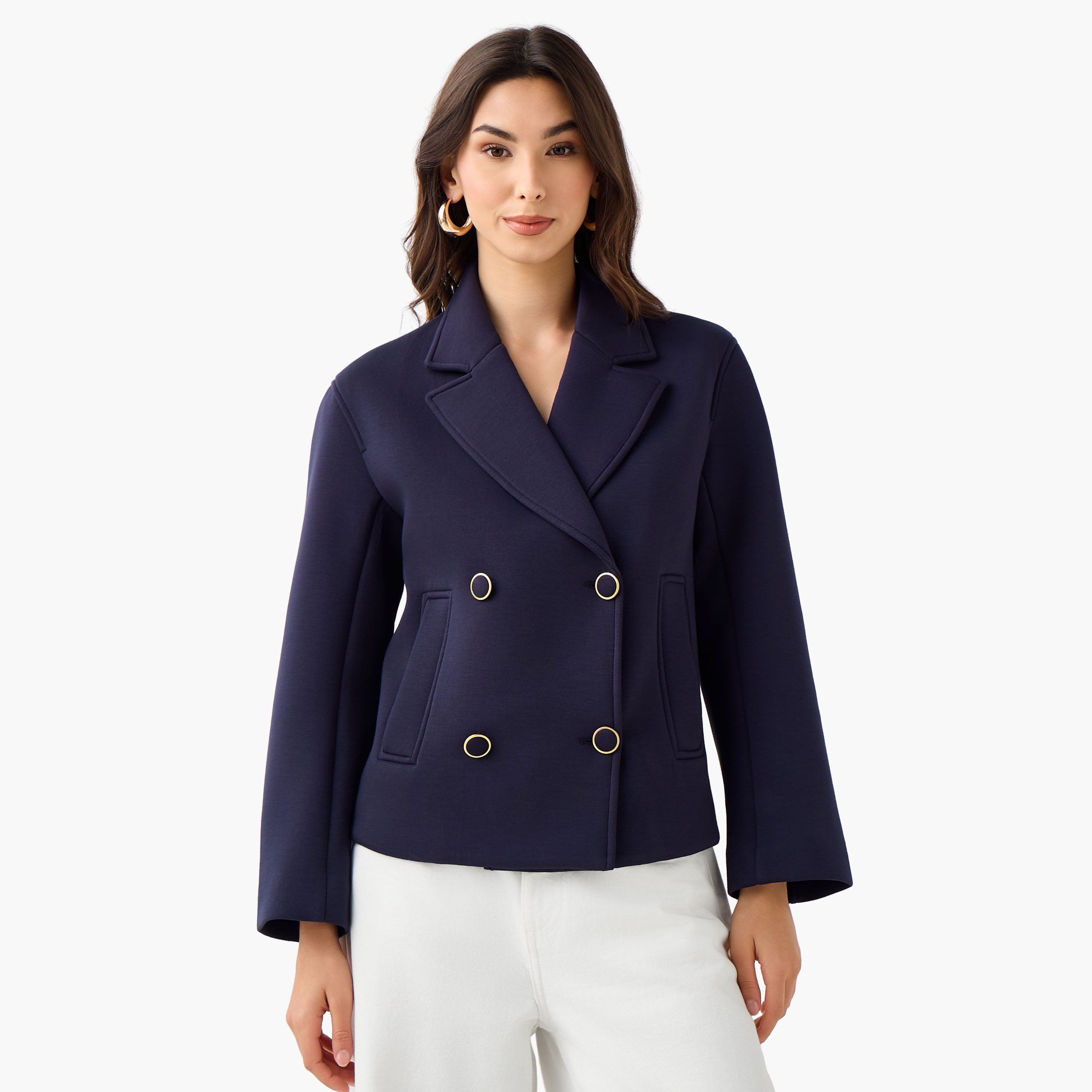 بليزر بقصّة عادية وياقة مطوية-women-clothing-coatsandjackets-blazers-image-5