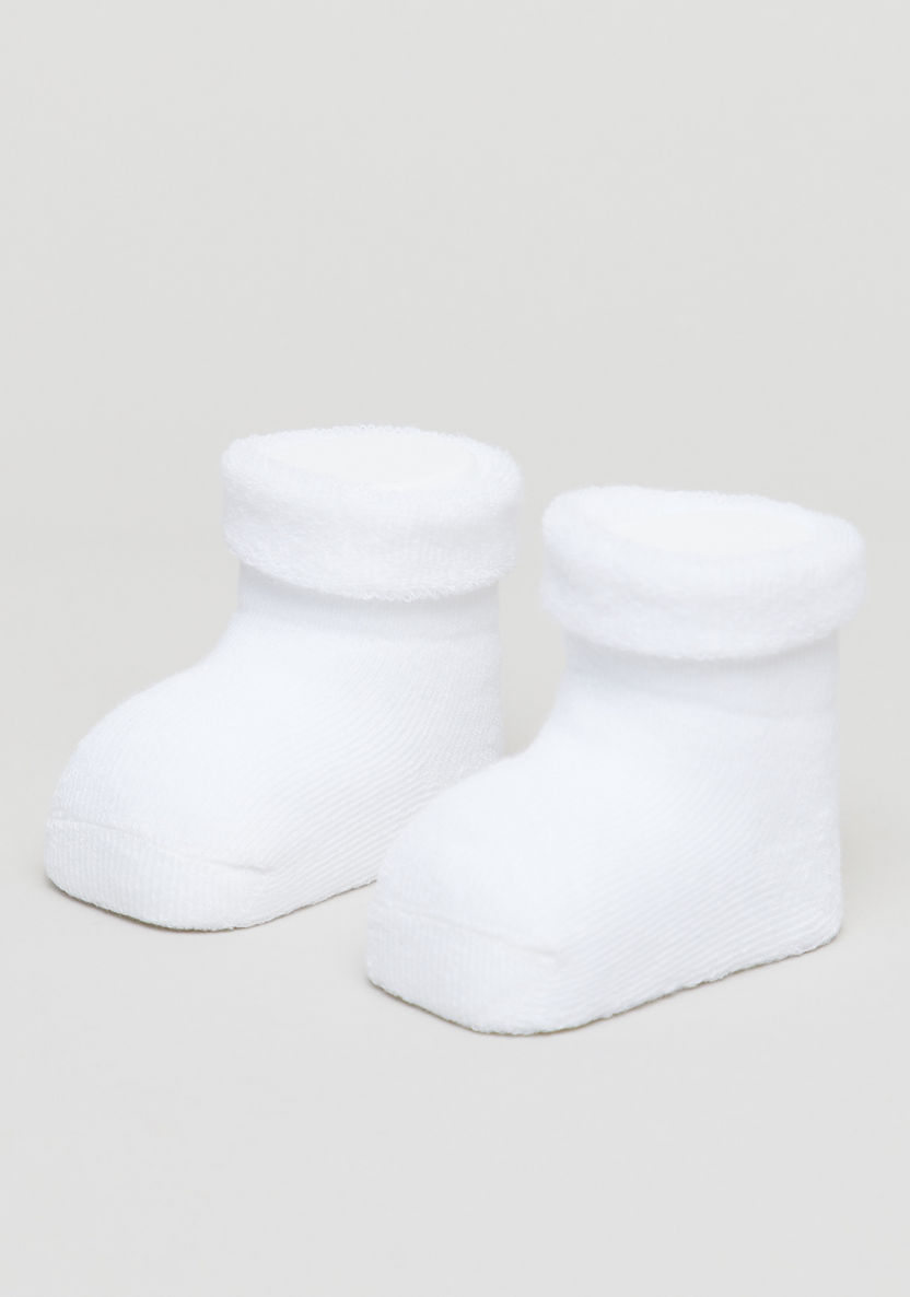 Giggles Solid Knitted Socks-Socks-image-0