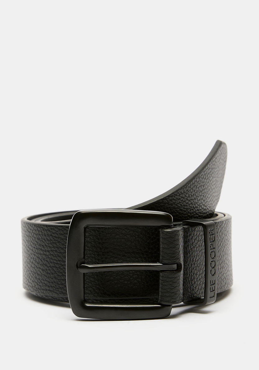 Lee Cooper Textured Waist Belt with Pin Buckle Closure-Men%27s Belts-image-0