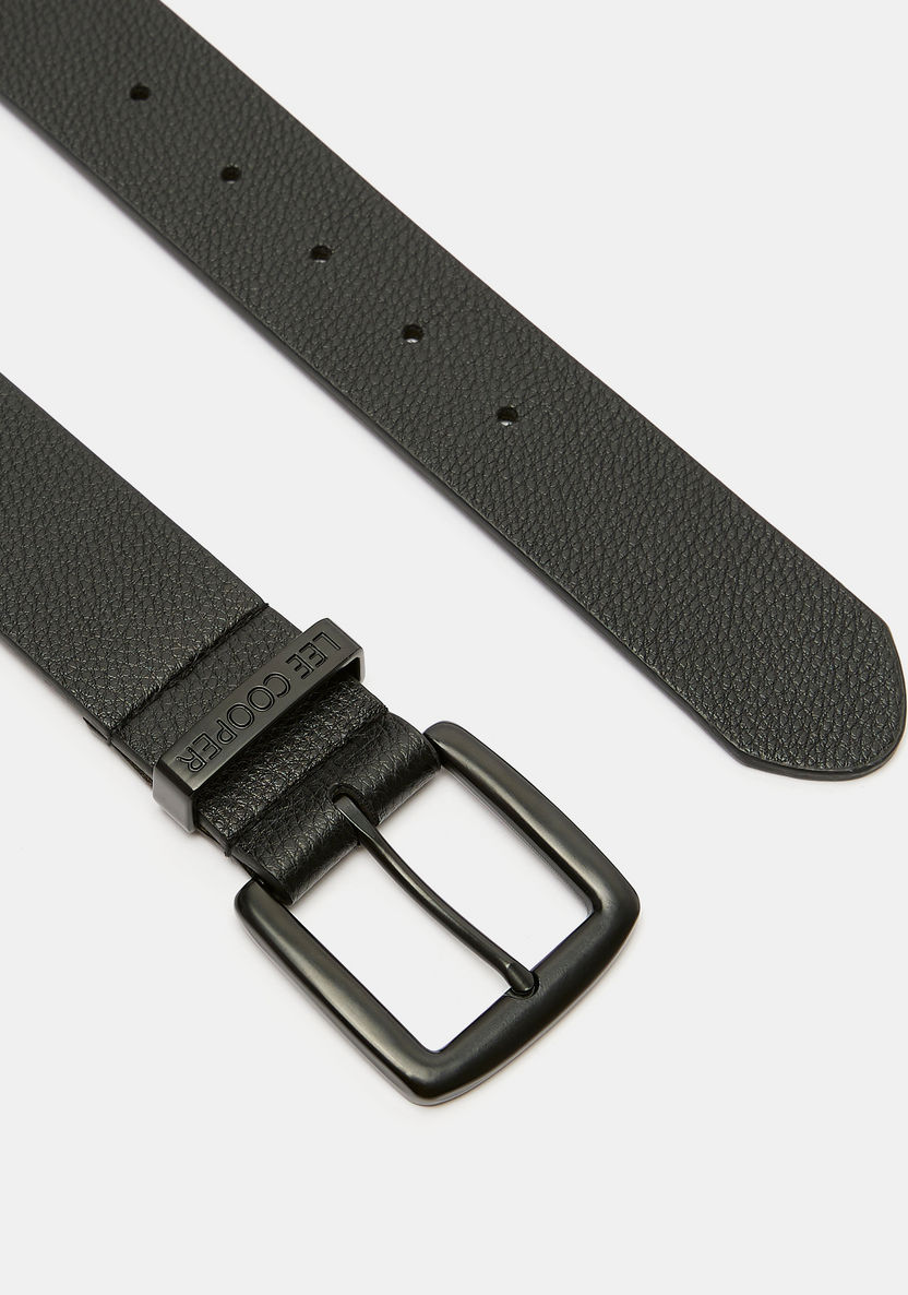 Lee Cooper Textured Waist Belt with Pin Buckle Closure-Men%27s Belts-image-1