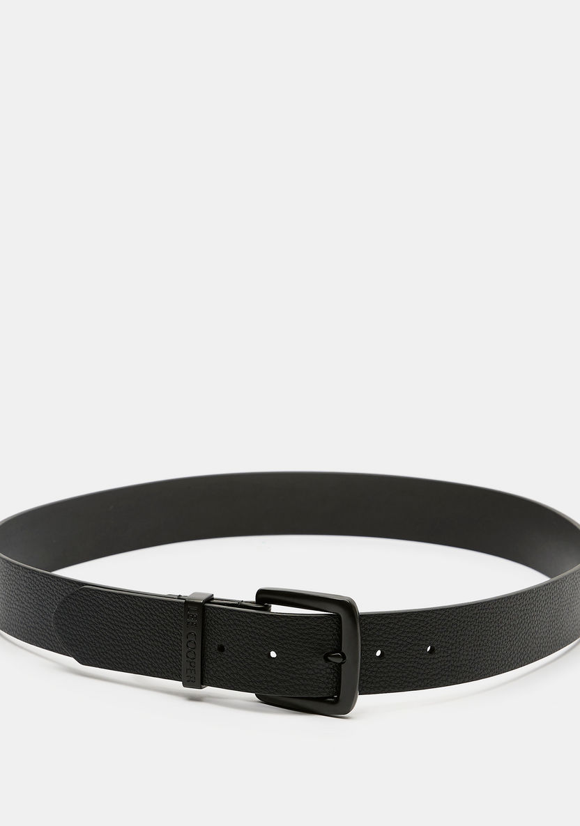 Lee Cooper Textured Waist Belt with Pin Buckle Closure-Men%27s Belts-image-2