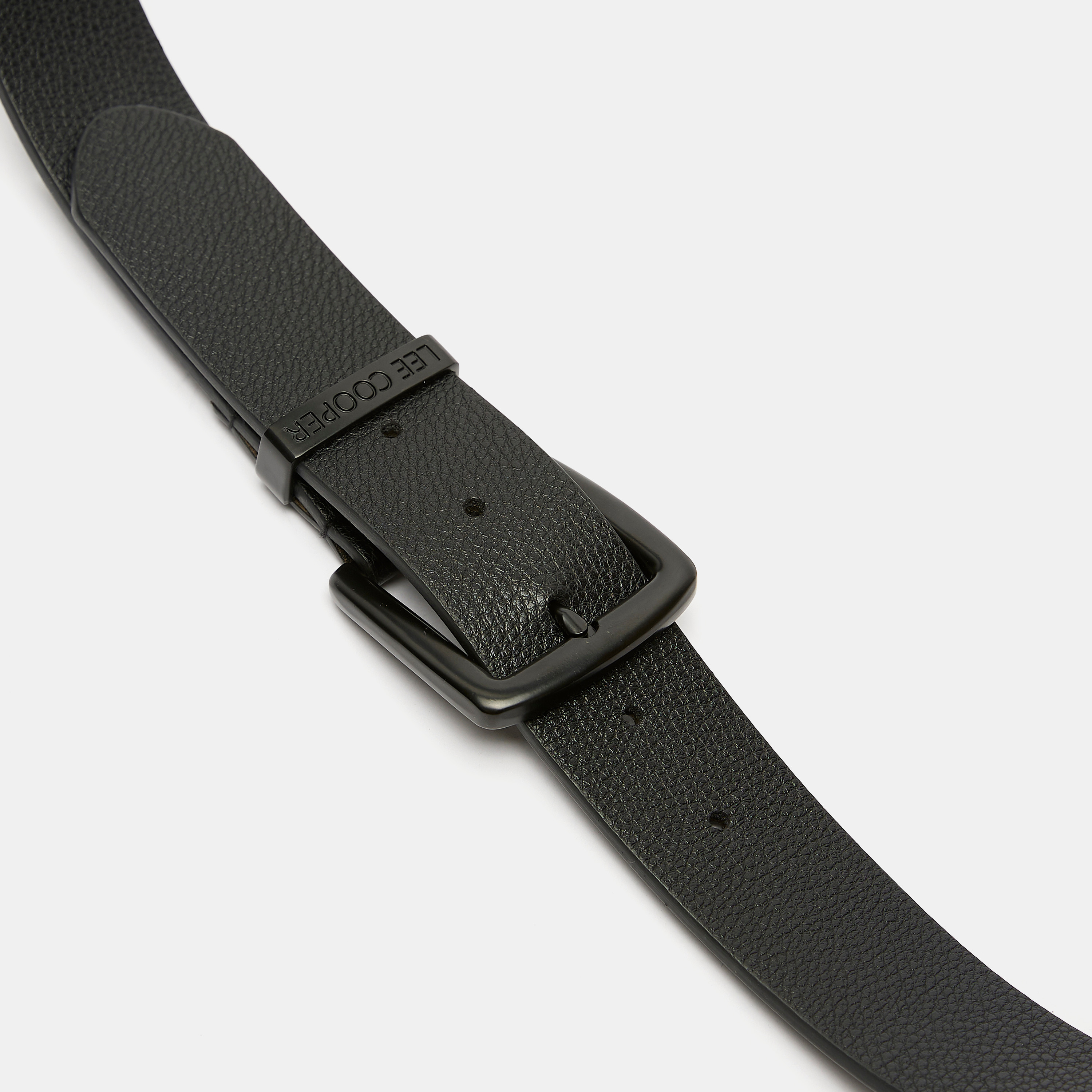 Lee Cooper Textured Waist Belt with Pin Buckle Closure-men-beltsandwallets-belts-image-4