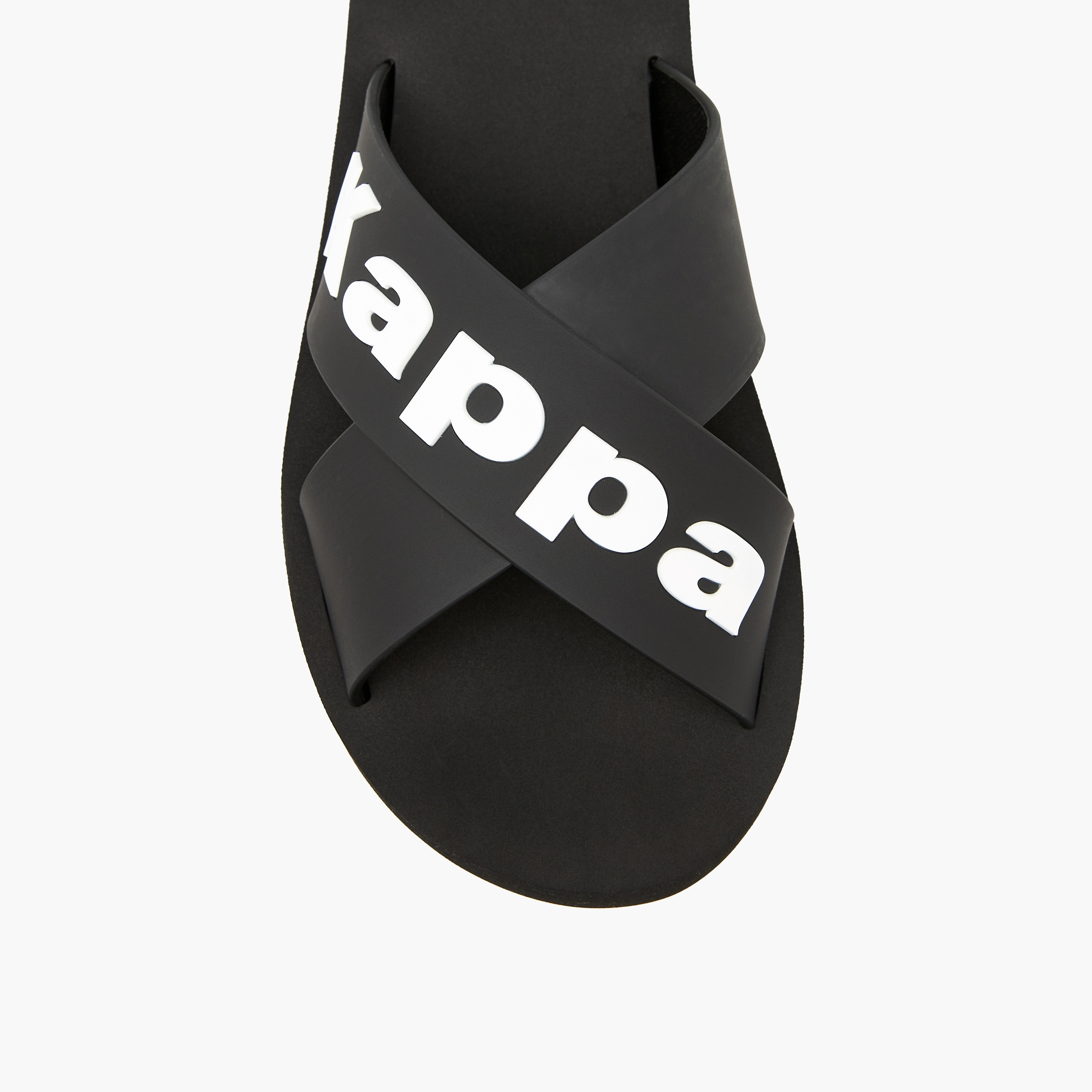 Kappa Women Logo Print Cross Strap Slides-women-shoes-flats-slides-image-3