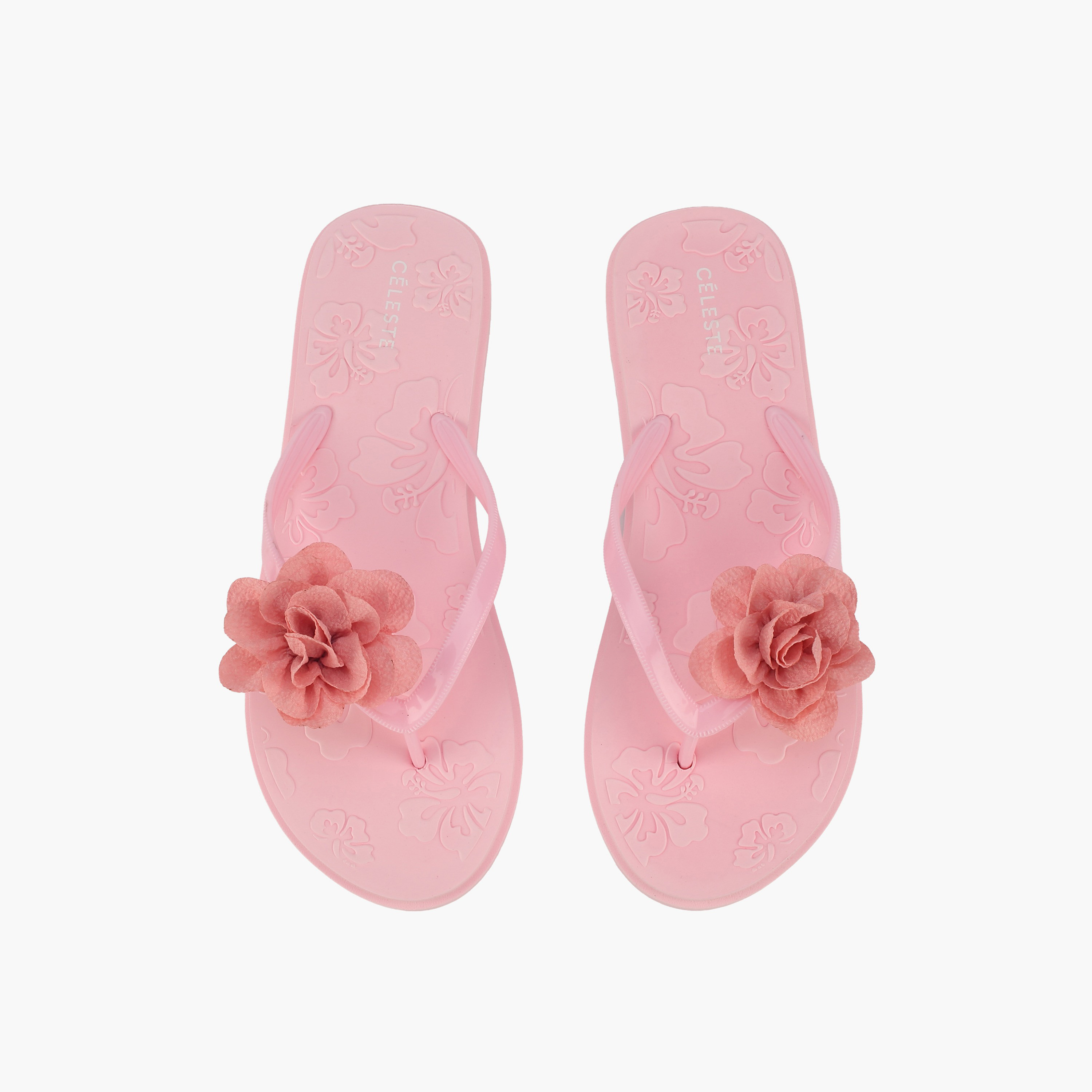 Celeste Women Floral Embossed Flip-Flops-women-shoes-flipflopsandslides-image-1