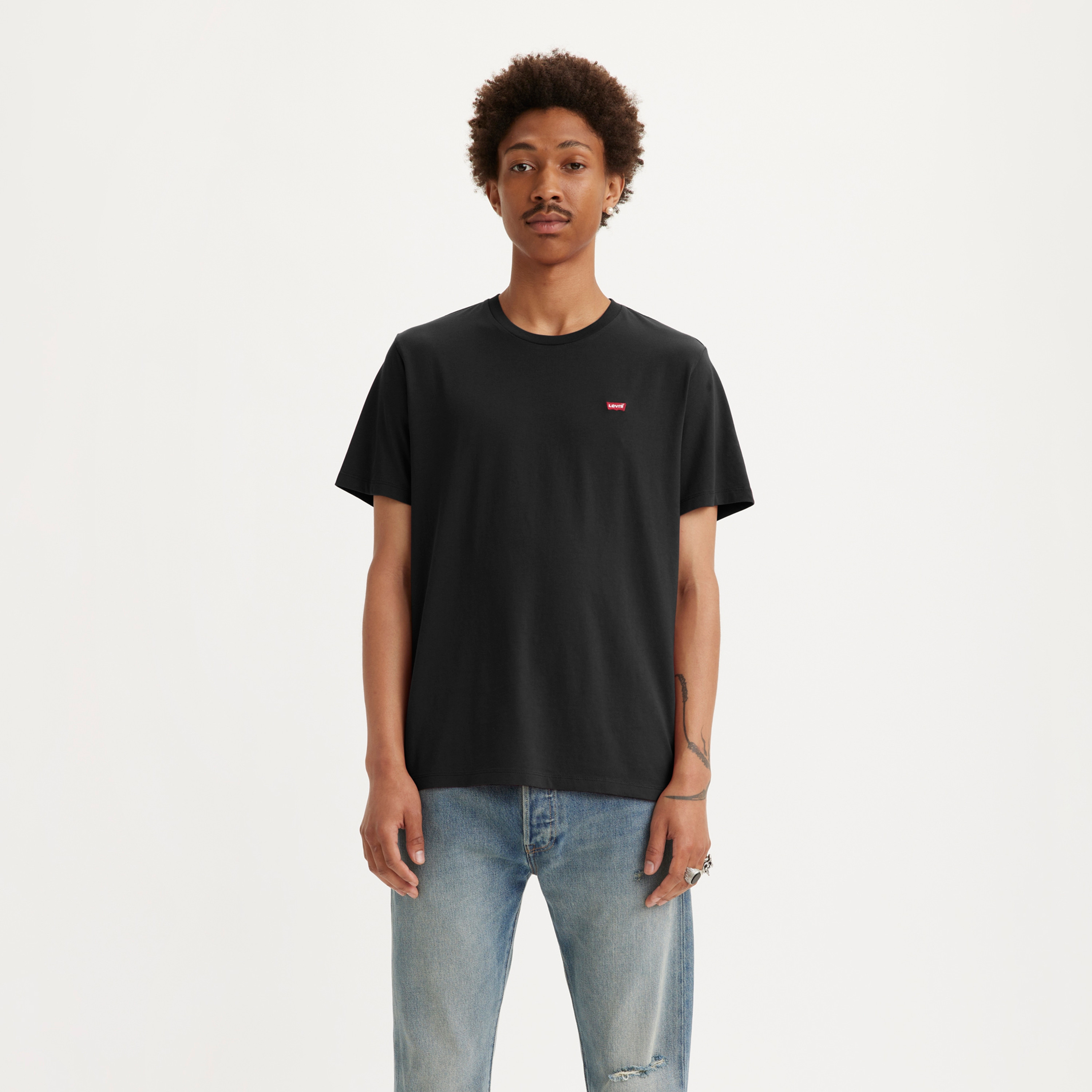 Levi's Plain Crew Neck Short Sleeves T-Shirt-men-clothing-tshirtsandpolos-tshirts-image-1