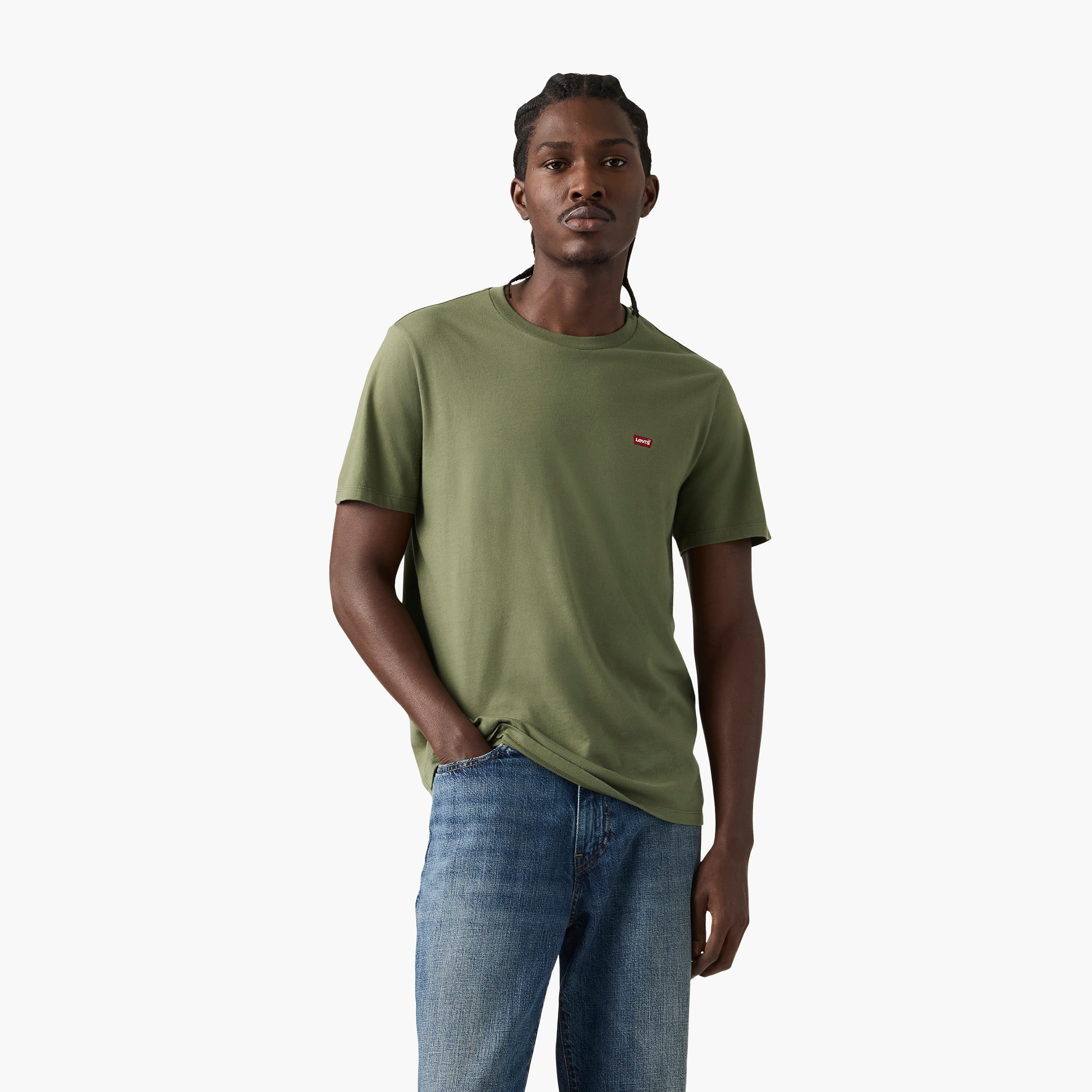Levi's Plain Crew Neck Short Sleeves Men's T-Shirt-men-clothing-tshirtsandpolos-tshirts-image-1