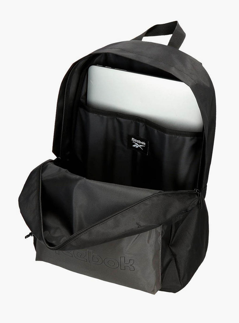 شنطة ظهر مدرسية بطبعات شعار وحمالات قابلة للتعديل وسحاب إغلاق من ريبوك - 38x19x43 سم-boys-accessories-bagsandbackpacks-image-4