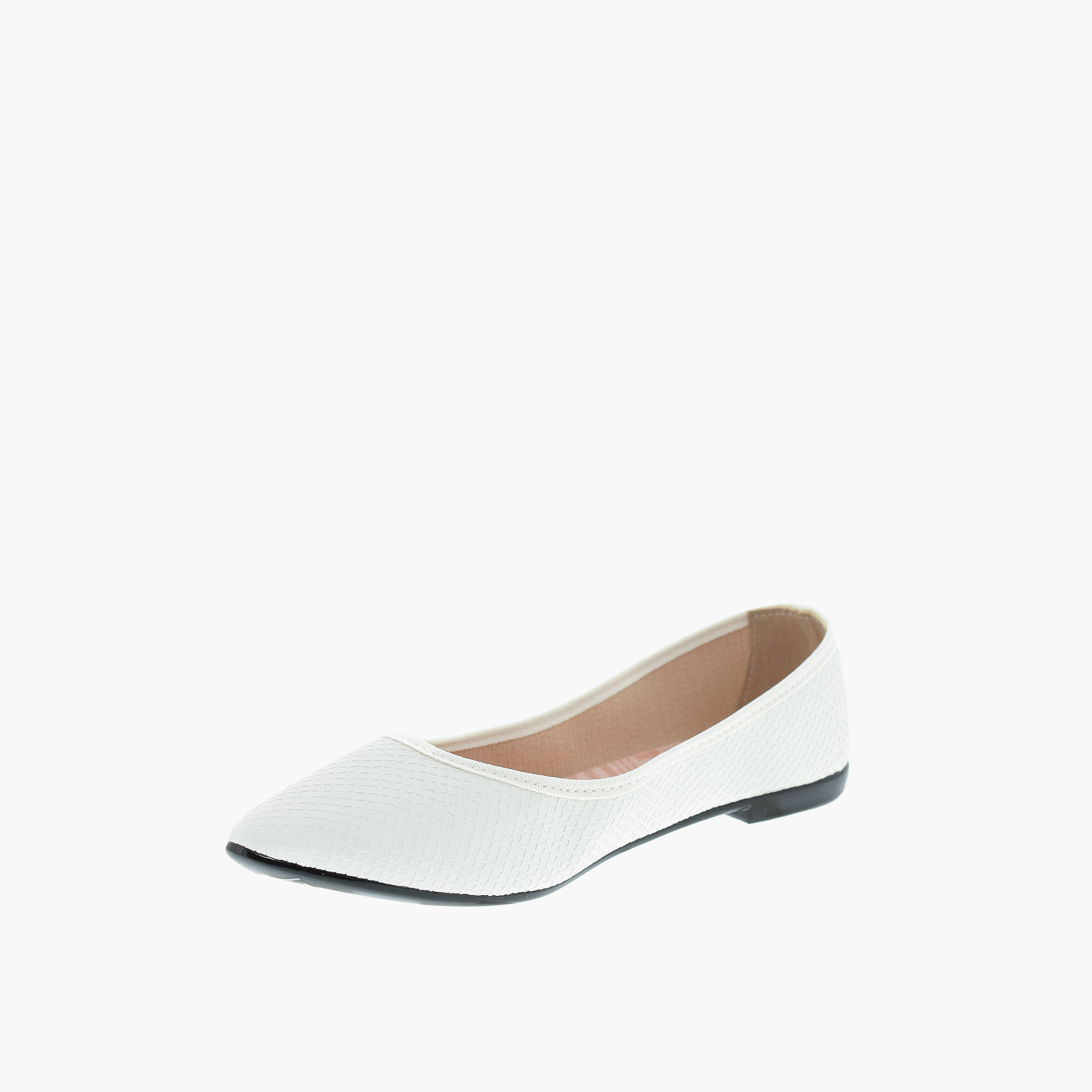 موليكا- حذاء بلارينا جيرايمي مقدمة مدببة سهل الارتداء للنساء | 5727-100-27816-35312-women-shoes-ballerinas-image-3