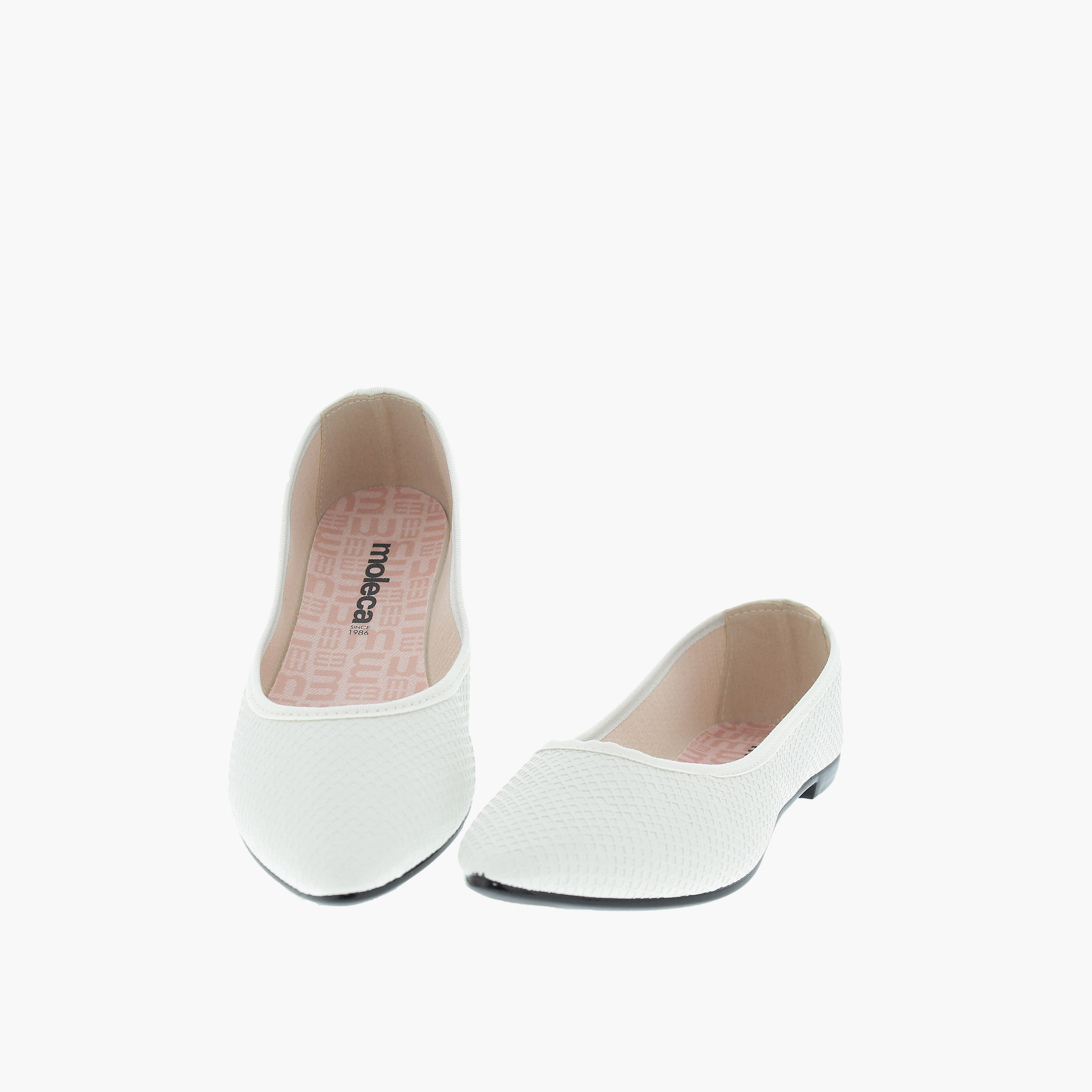 موليكا- حذاء بلارينا جيرايمي مقدمة مدببة سهل الارتداء للنساء | 5727-100-27816-35312-women-shoes-ballerinas-image-4