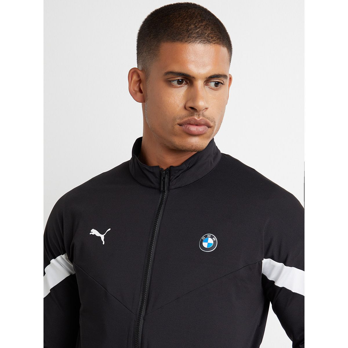 Puma Full Zip High Neck Jacket with Contrast Panel Sleeves Detail-men-winterwear-hoodiesandsweatshirts-image-3
