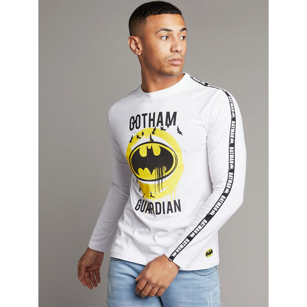 Styli Batman Graphic Print Long Sleeves T-shirt-men-clothing-tshirtsandpolos-tshirts-image-1