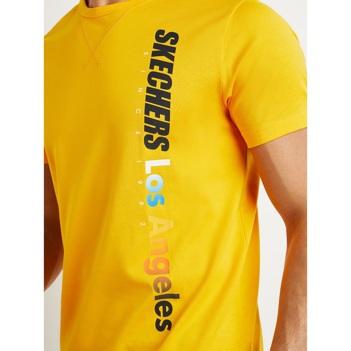Skechers Los Angeles Print Short Sleeves Slim Fit T-shirt-men-clothing-sportswearandactivewear-tshirtsandpolos-image-3