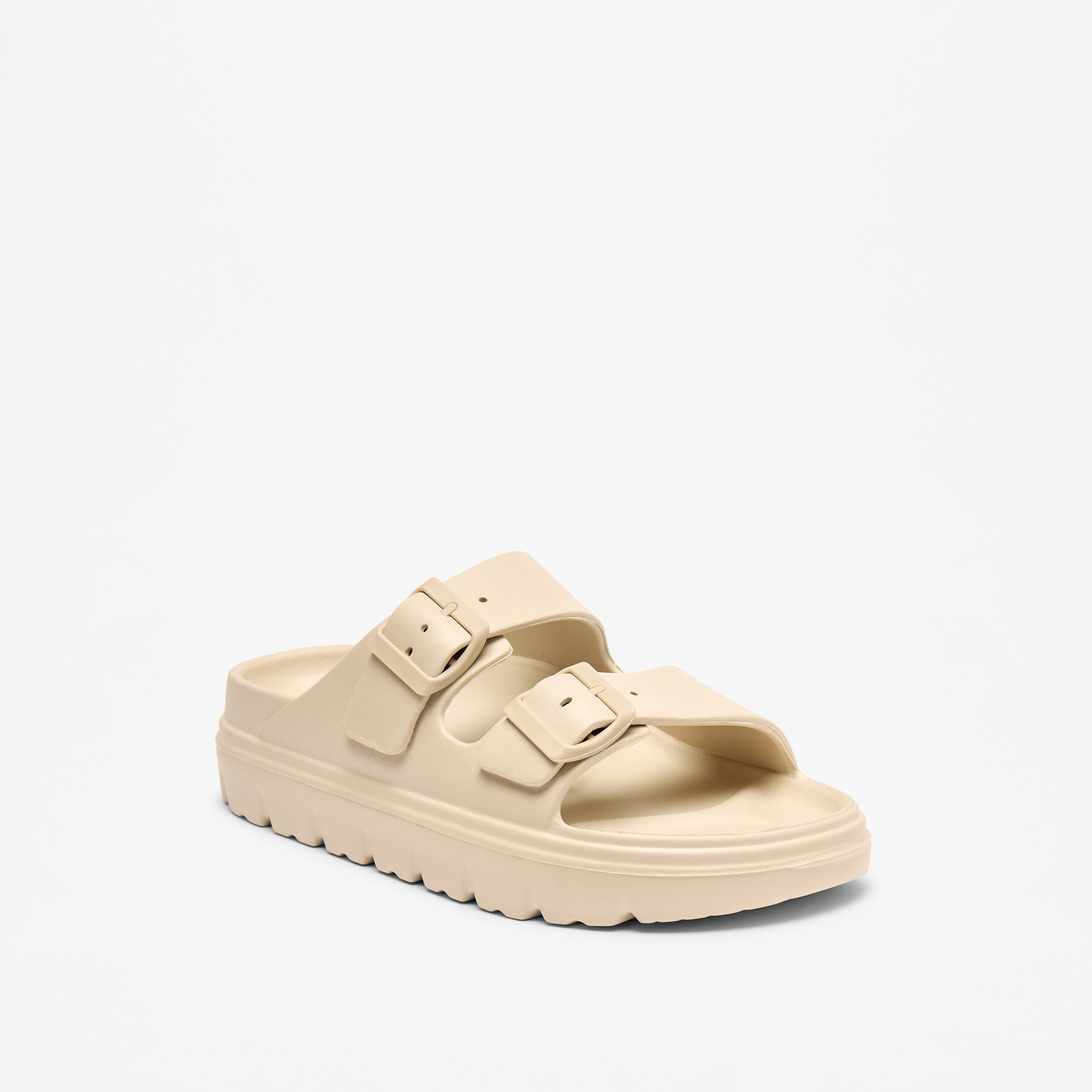 صندل سادة سهل الارتداء بزينة إبزيم للنساء من سيليست-women-shoes-flats-sandals-image-2