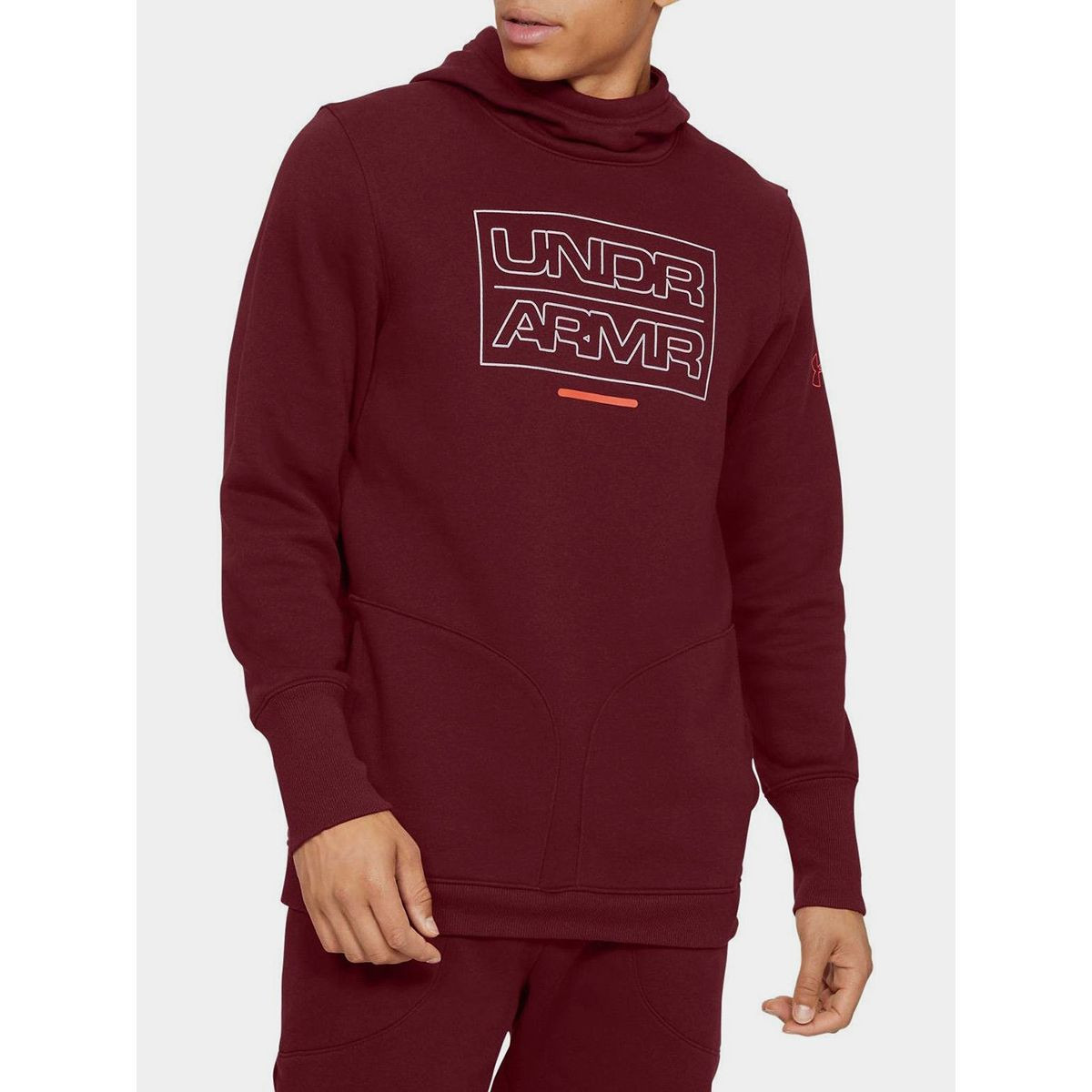 كنزة بنمط وبر (فليس) من أندر آرمور-men-winterwear-hoodiesandsweatshirts-image-1