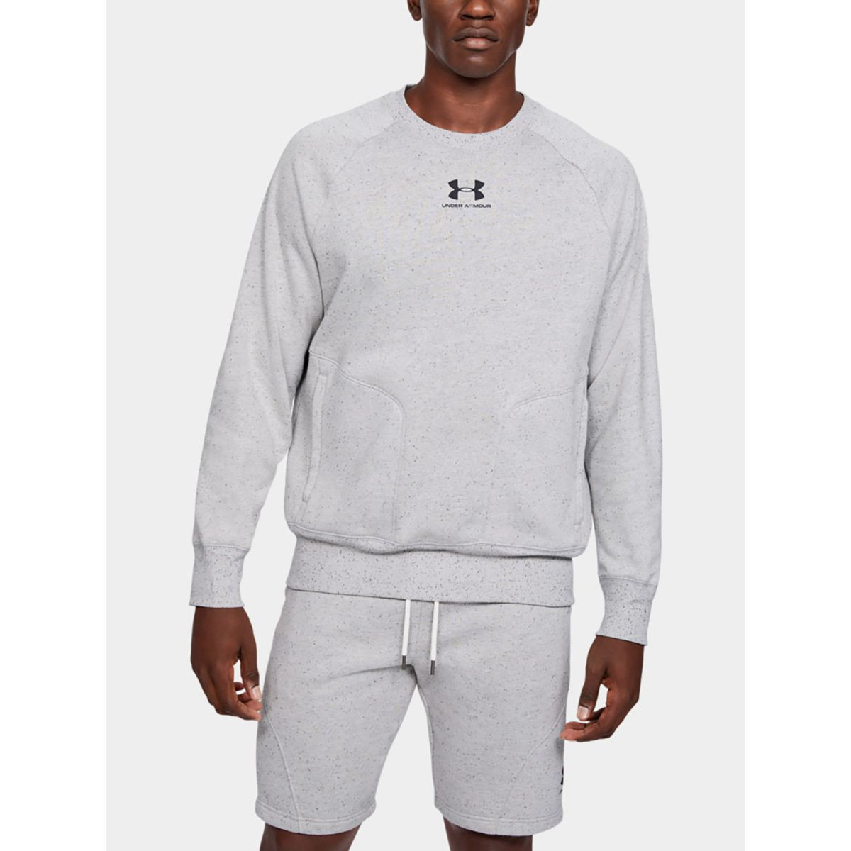 Under Armour Speckled Fleece Raglan Sleeves Sweatshirt-men-winterwear-hoodiesandsweatshirts-image-1