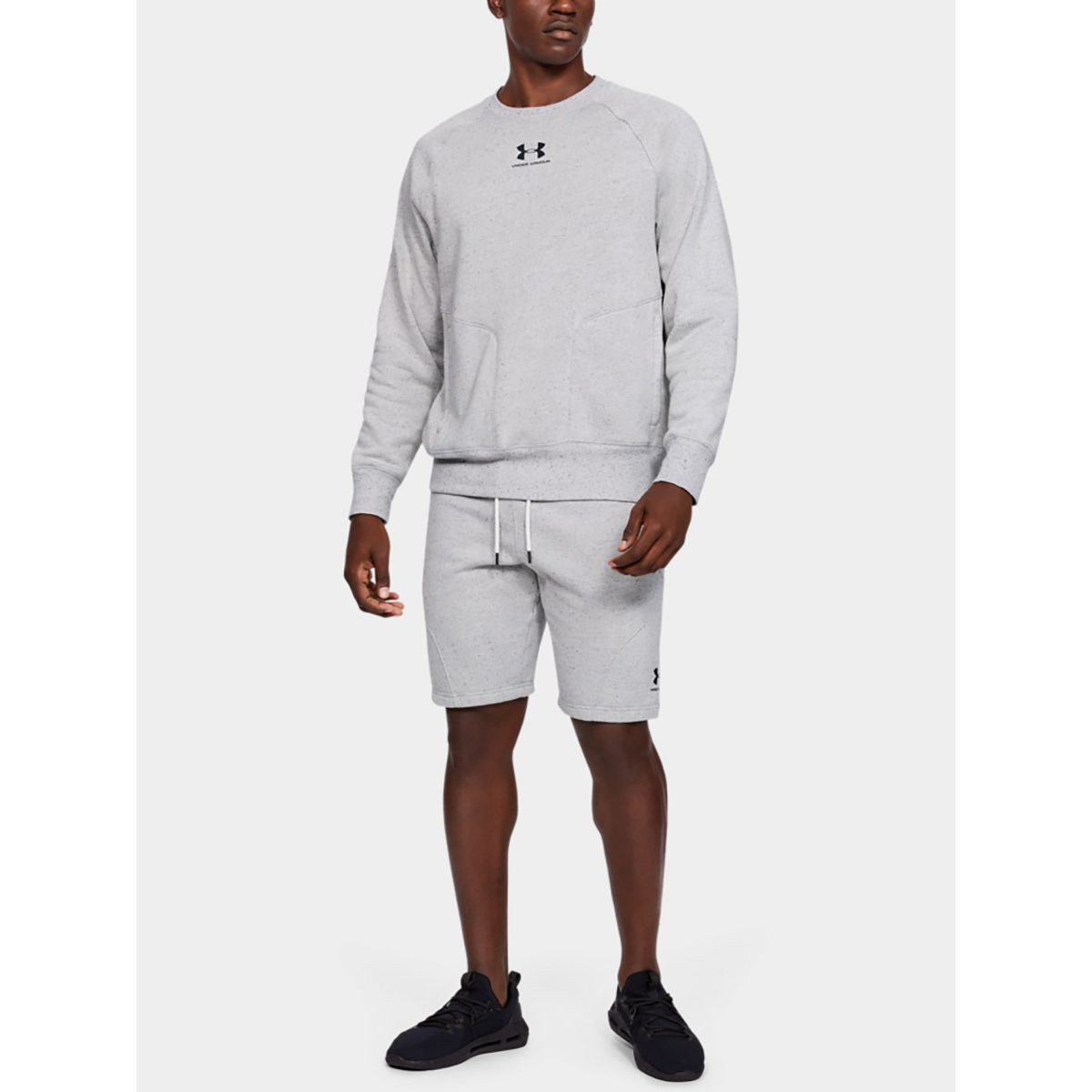 Under Armour Speckled Fleece Raglan Sleeves Sweatshirt-men-winterwear-hoodiesandsweatshirts-image-3