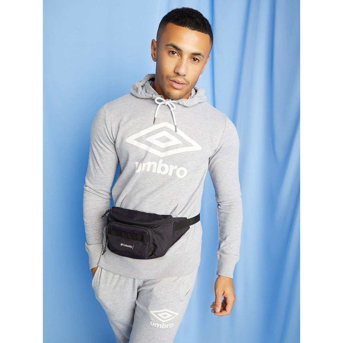Umbro Logo Printed Cuffed Hoodie with Slip Pocket-men-winterwear-hoodiesandsweatshirts-image-1