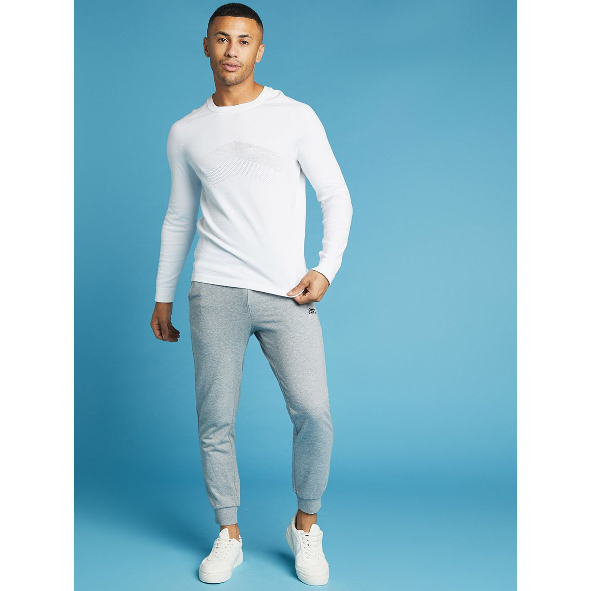 Skechers Rib Round Neck Sweater with Long Sleeves-men-clothing-sweatersandpullovers-image-2