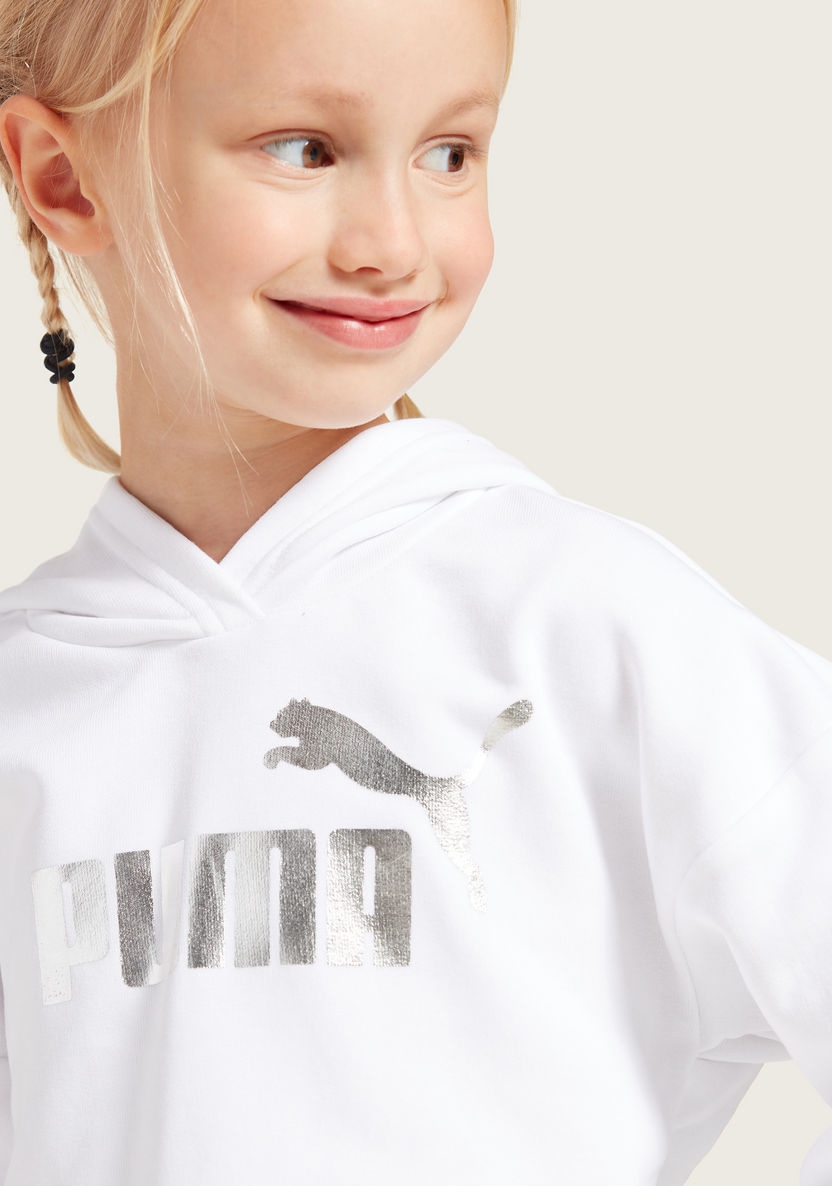 PUMA Graphic Print Hoodie with Long Sleeves-Blouses-image-2
