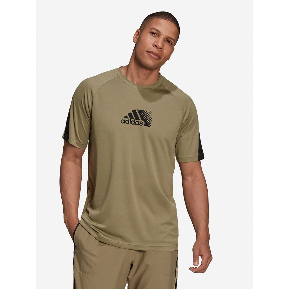 Adidas Tape Printed Sleeves Slim Fit Activewear T-shirt-men-clothing-sportswearandactivewear-tshirtsandpolos-image-1