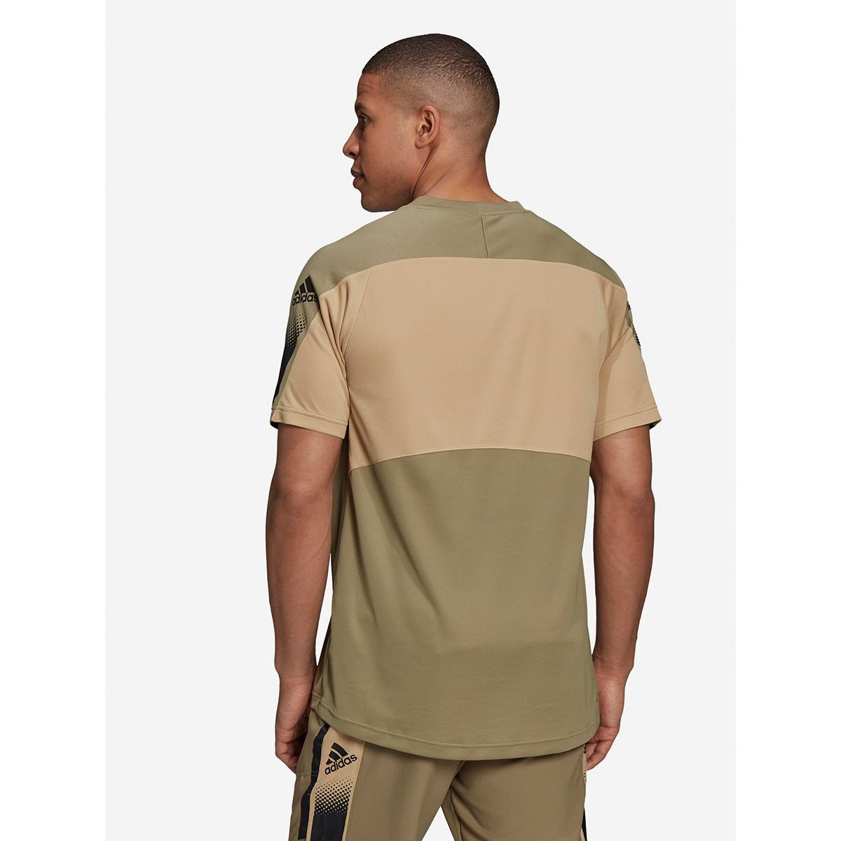 Adidas Tape Printed Sleeves Slim Fit Activewear T-shirt-men-clothing-sportswearandactivewear-tshirtsandpolos-image-3