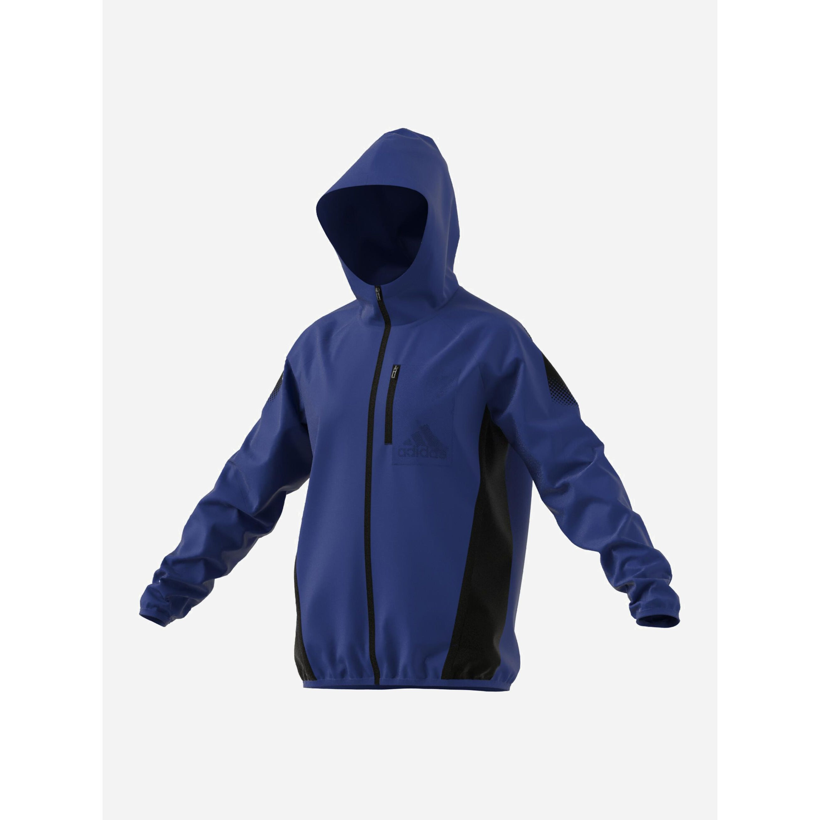 Adidas Full Zip Long Sleeves Hooded Windbreaker-men-clothing-jacketsandblazers-jackets-image-1