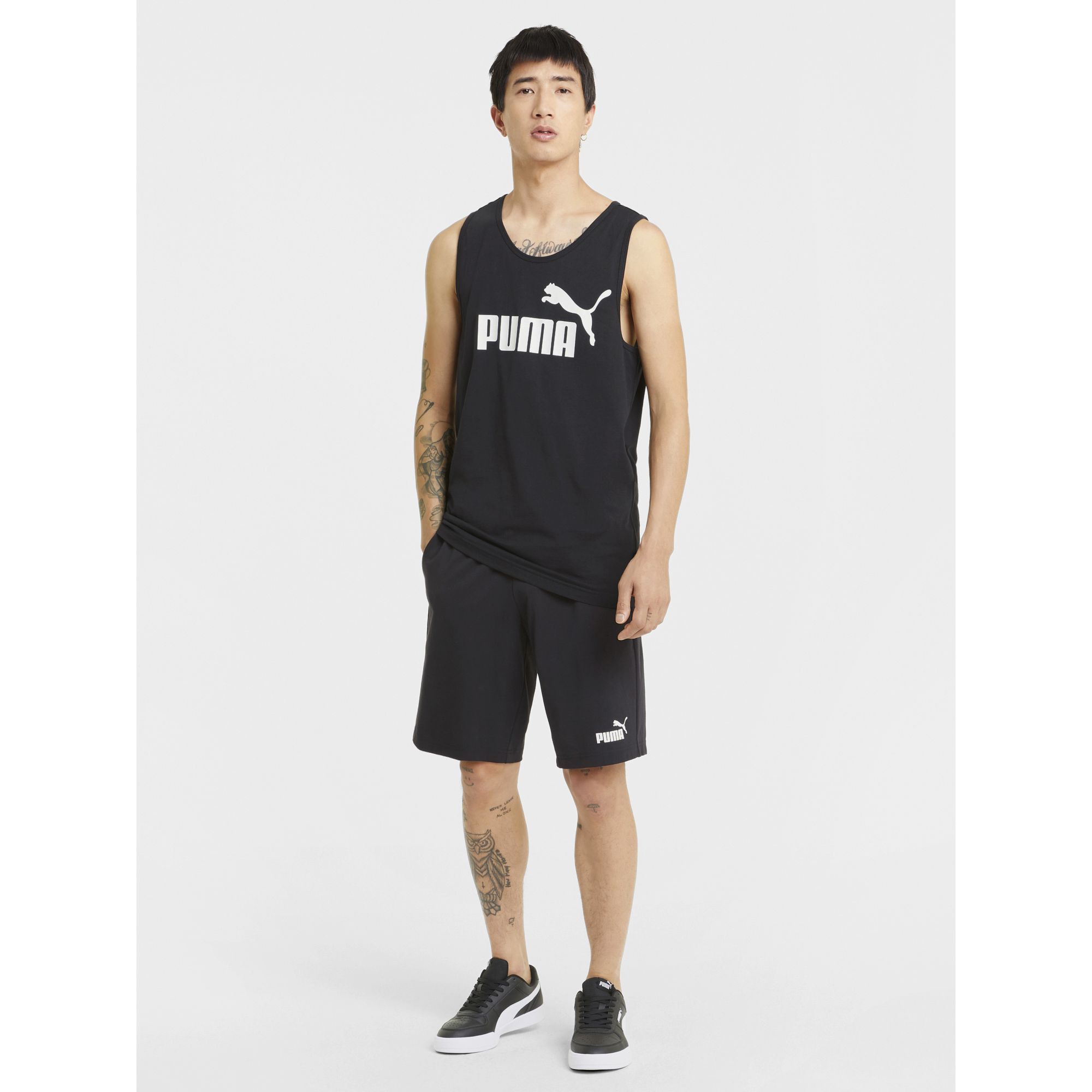Puma Essential Knitted Jersey Shorts with Side Pocket-men-clothing-bottoms-shorts-image-2