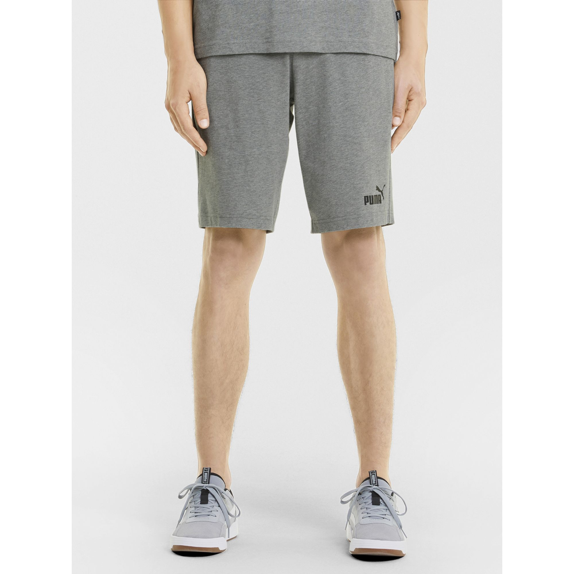 Puma Essential Knitted Jersey Shorts with Side Pocket-men-clothing-bottoms-shorts-image-1