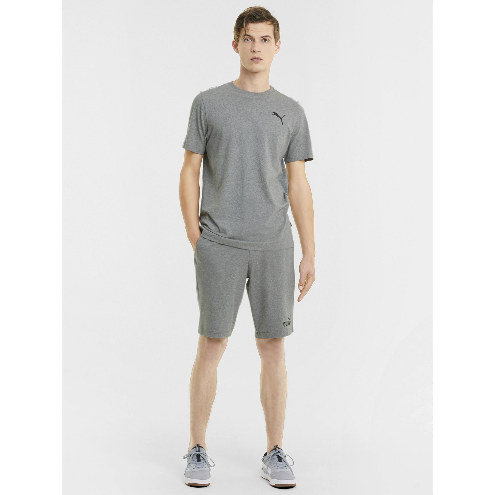 Puma Essential Knitted Jersey Shorts with Side Pocket-men-clothing-bottoms-shorts-image-2