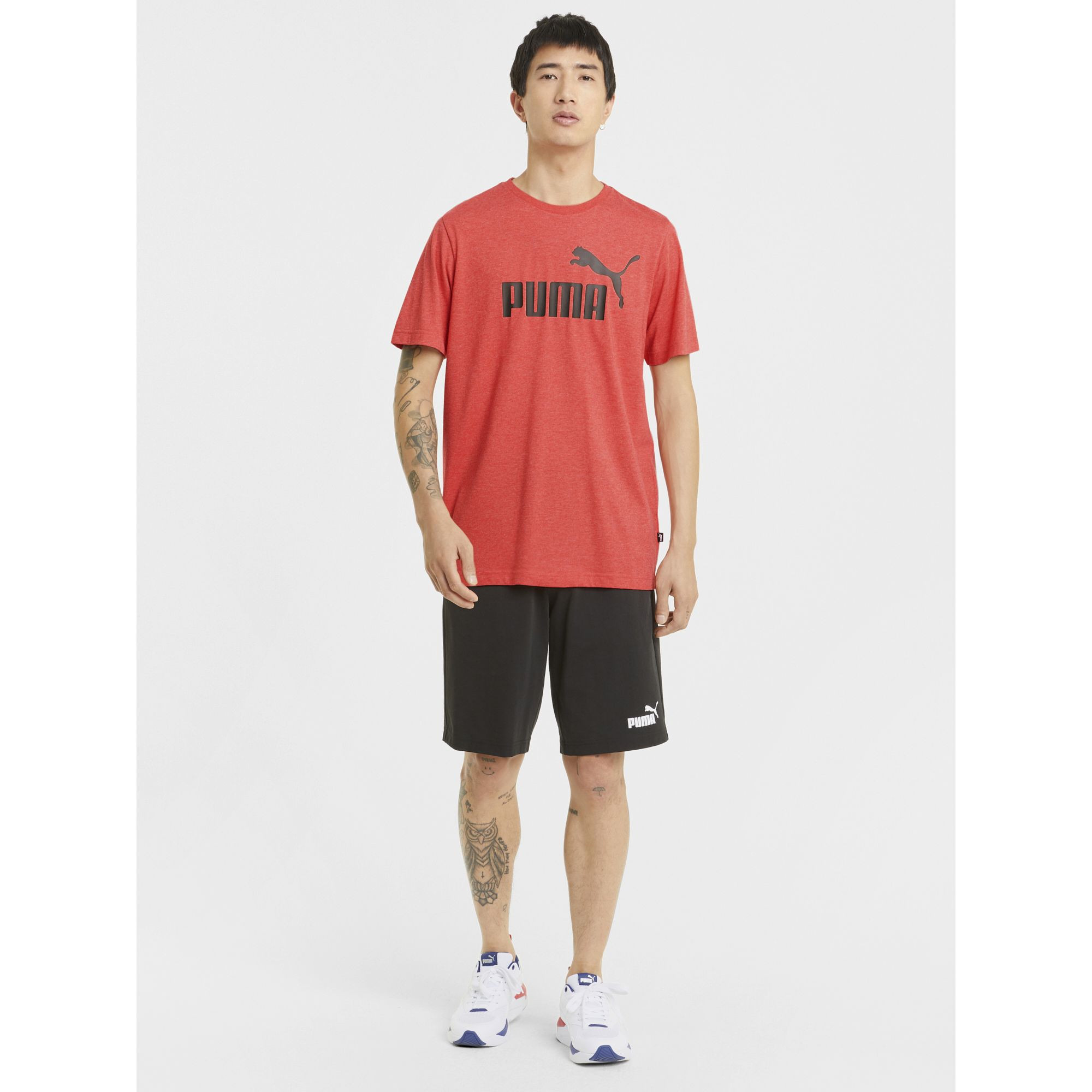 Puma Essential Heather Printed Short Sleeves Regular T-shirt-men-clothing-sportswearandactivewear-tshirtsandpolos-image-2