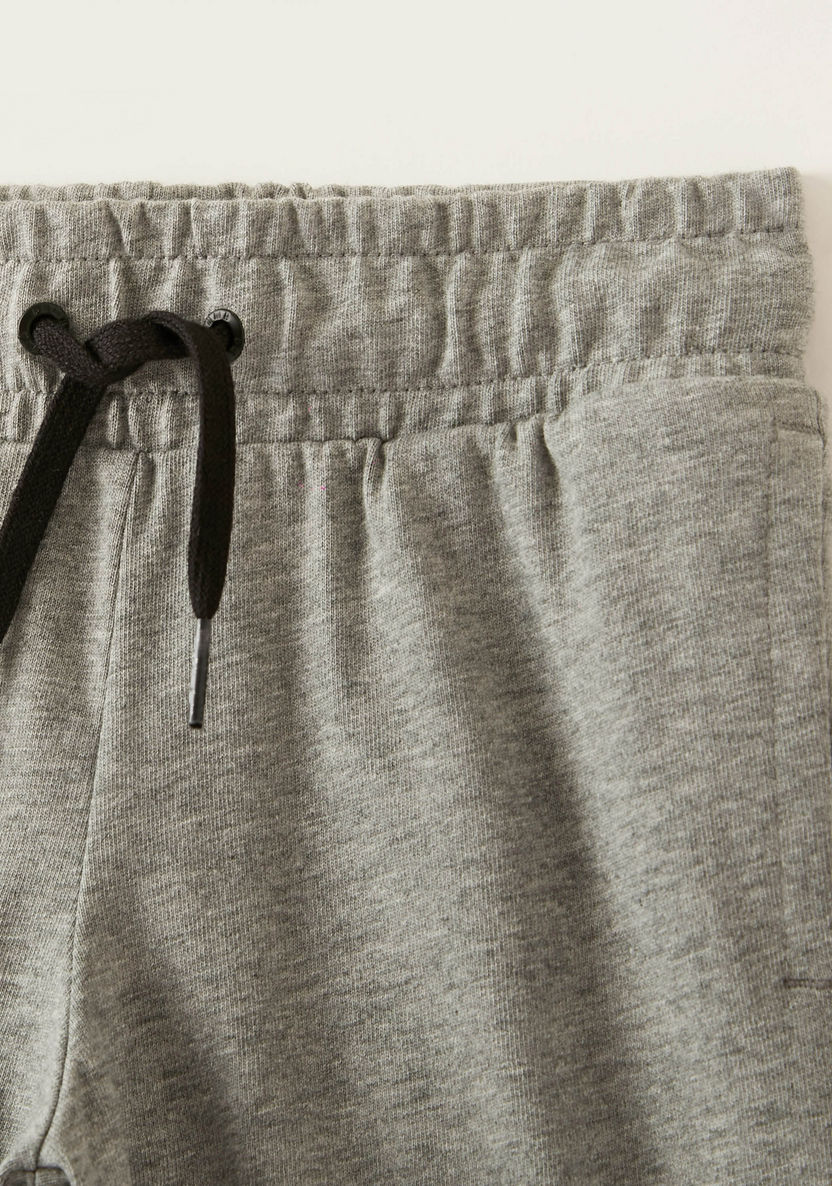PUMA Solid Shorts with Elasticised Waistband and Drawstring-Shorts-image-1
