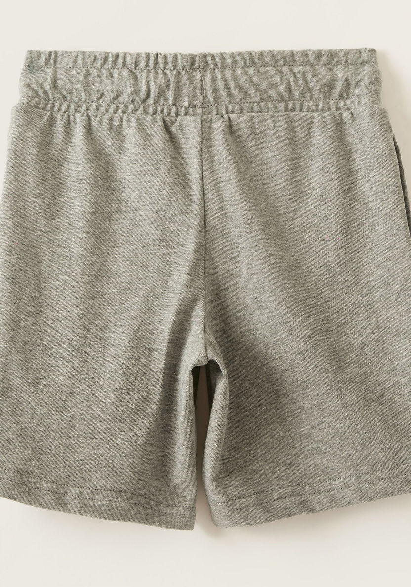 PUMA Solid Shorts with Elasticised Waistband and Drawstring-Shorts-image-3