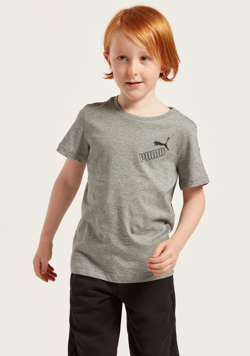 Puma Printed T-shirt with Short Sleeves-T Shirts-image-1