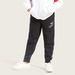 PUMA Solid Sweatpants with Elasticated Waistband and Pockets-Bottoms-thumbnail-1