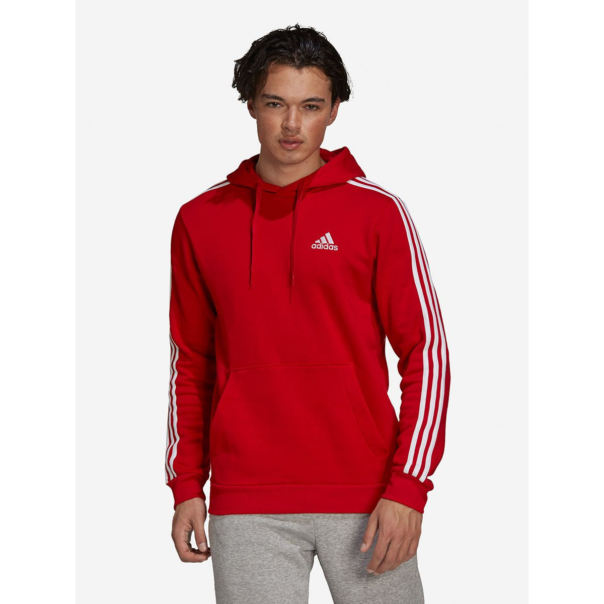 Adidas Side Striped Sleeves Fitted Hoodie-men-winterwear-hoodiesandsweatshirts-image-1