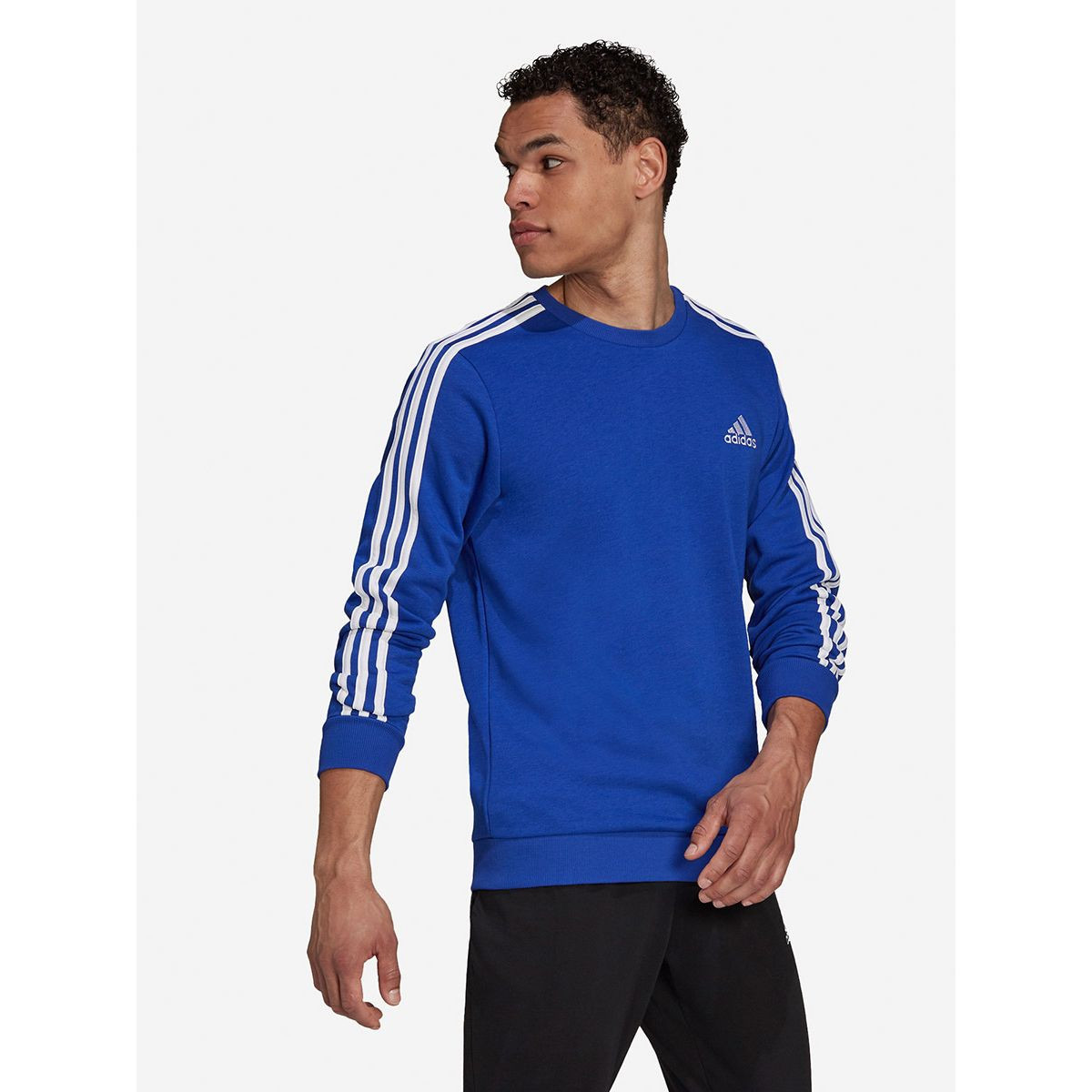 Adidas Side Striped Sleeves Sweatshirt-men-winterwear-hoodiesandsweatshirts-image-3
