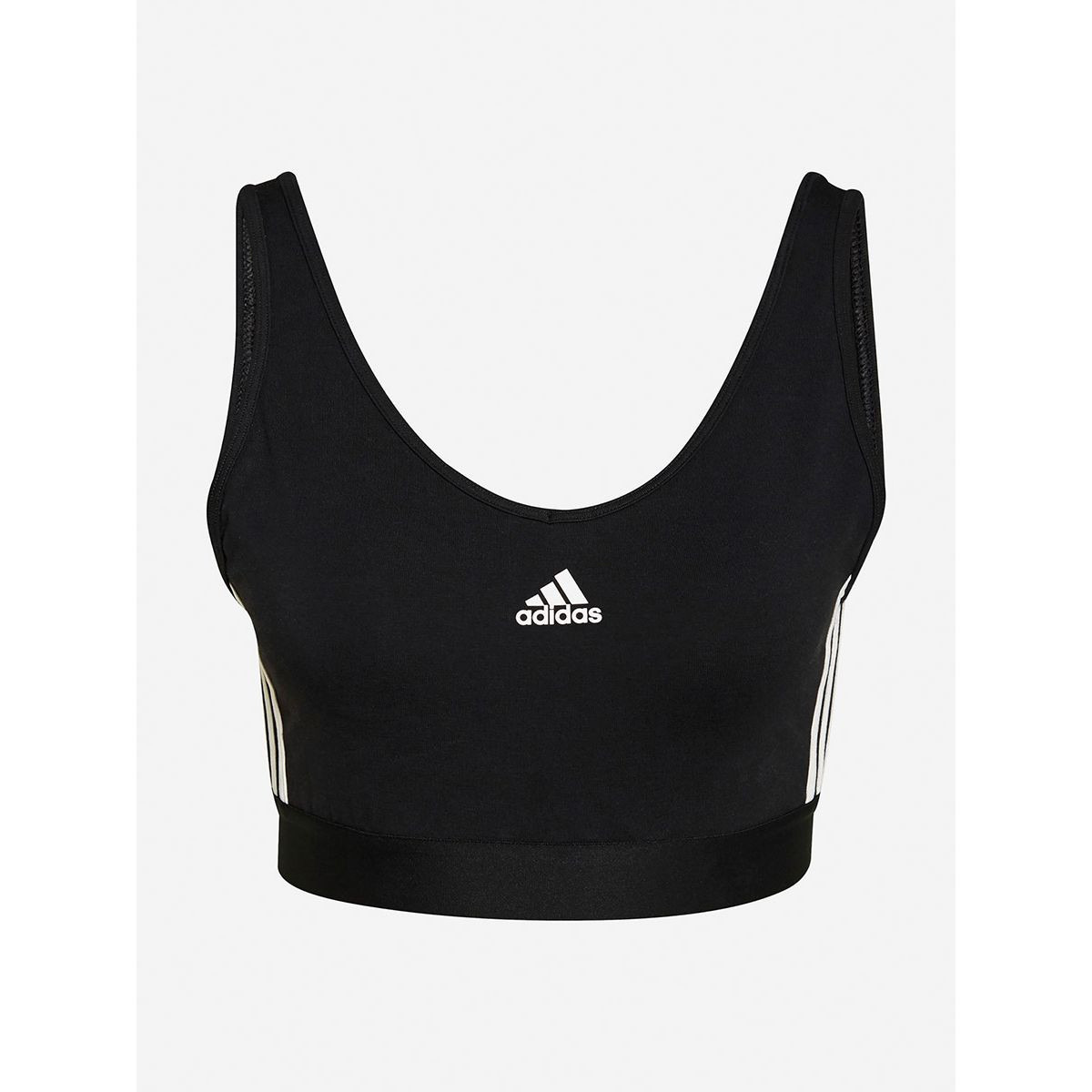 Adidas Essentials 3-Stripes Crop Top with Removable Pads-sports-women-clothing-tshirtsandvests-image-4