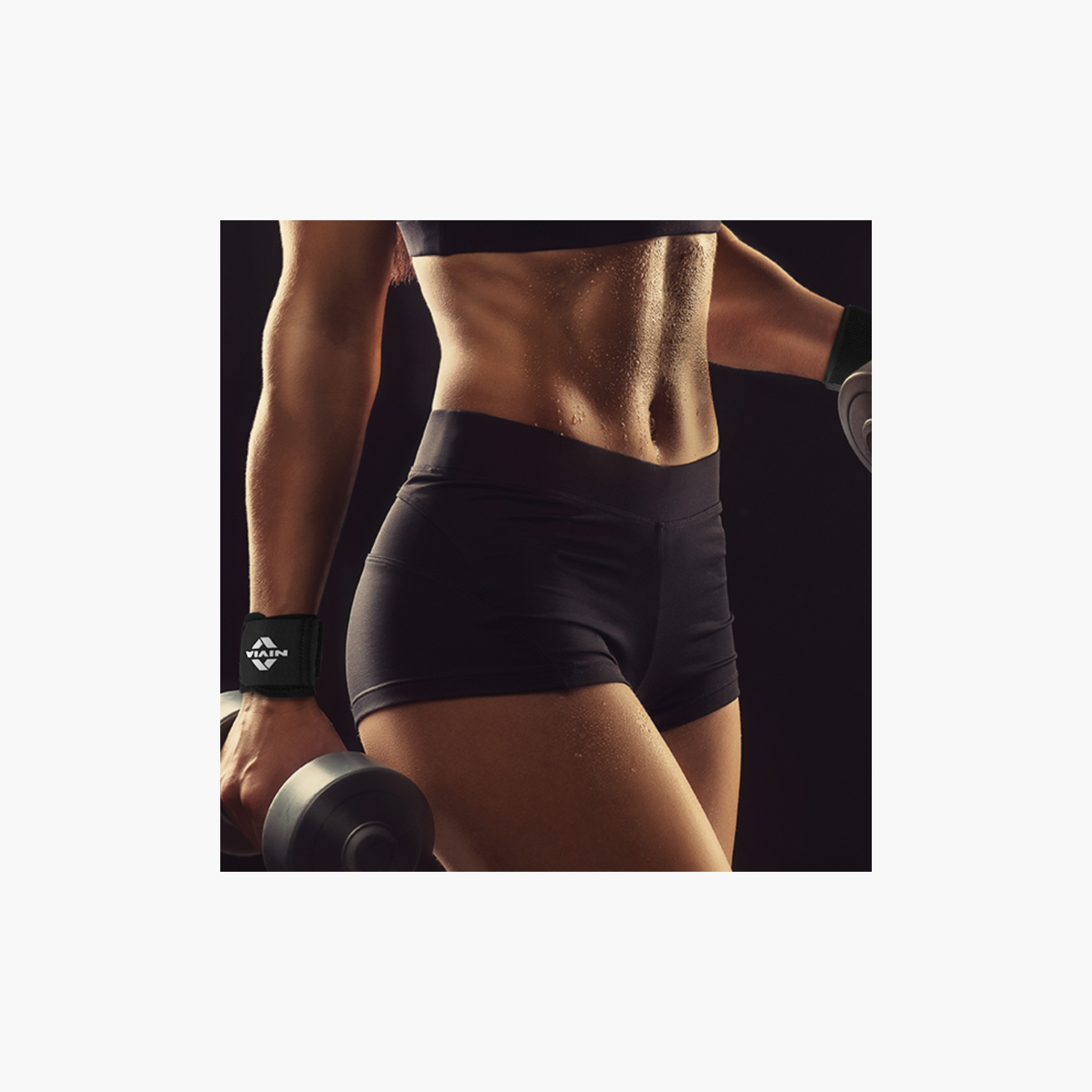 Nivia Wrist Support - Black-sports-gear-gym-image-2