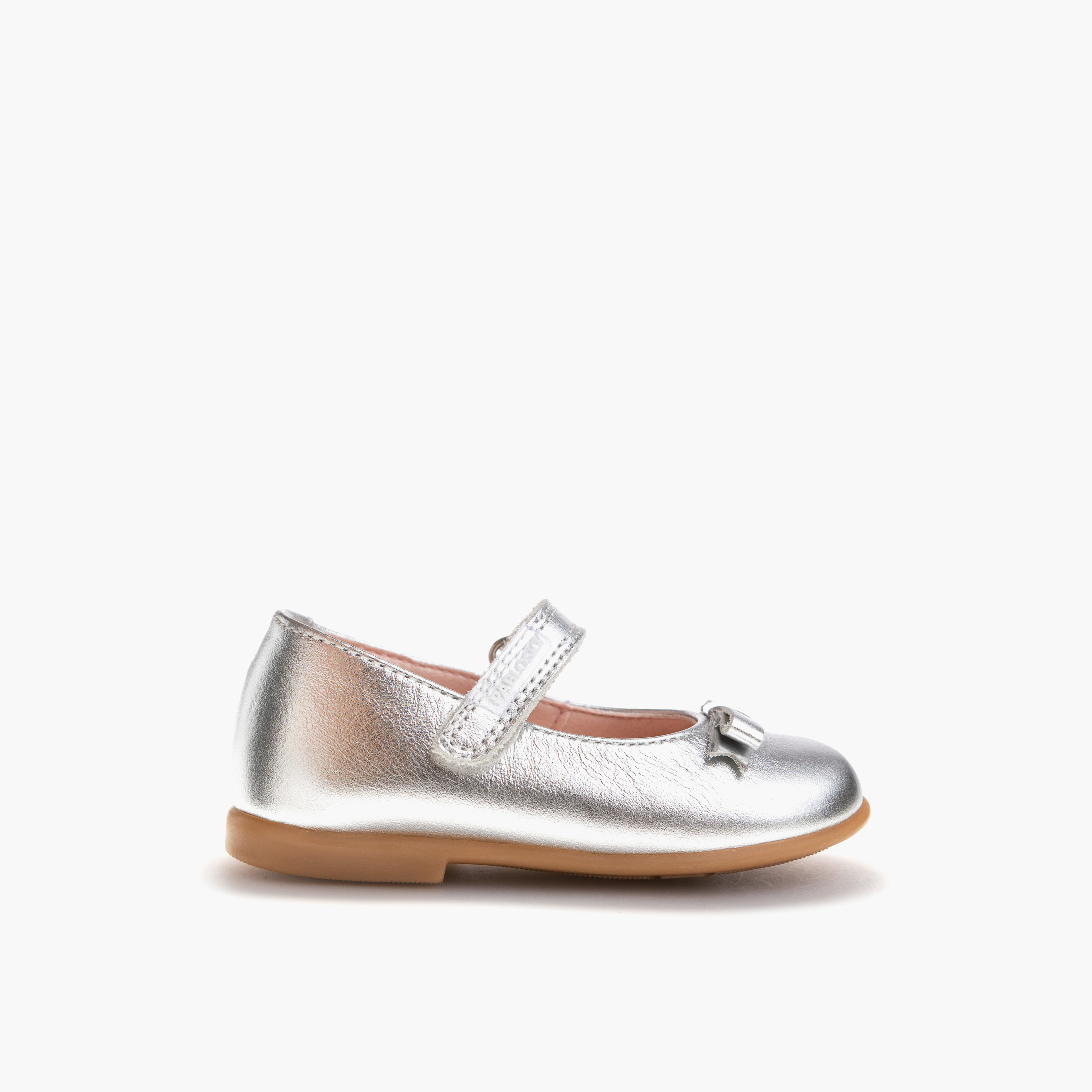 Pablosky Girls' Bow Accent Mary Jane Shoes with Hook and Loop Closure-girls-shoes-maryjanes-image-2