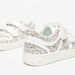 Little Missy Glitter Textured Sneakers with Hook and Loop Closure-Girl%27s Sneakers-thumbnail-2