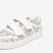 Little Missy Glitter Textured Sneakers with Hook and Loop Closure-Girl%27s Sneakers-thumbnail-3