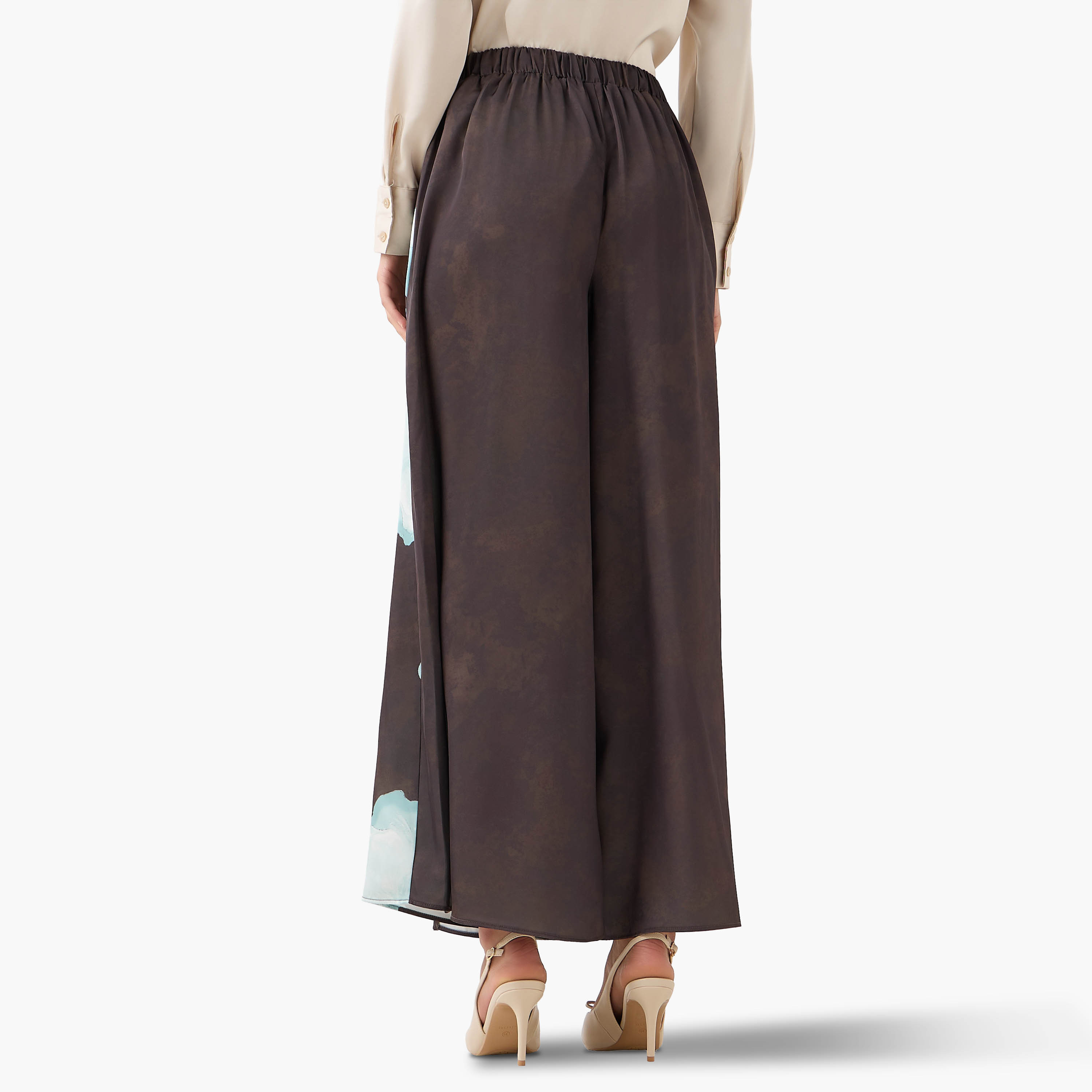 Wide Leg Flexi Waist Floral Print Drape Pants-women-clothing-bottoms-trousers-image-3