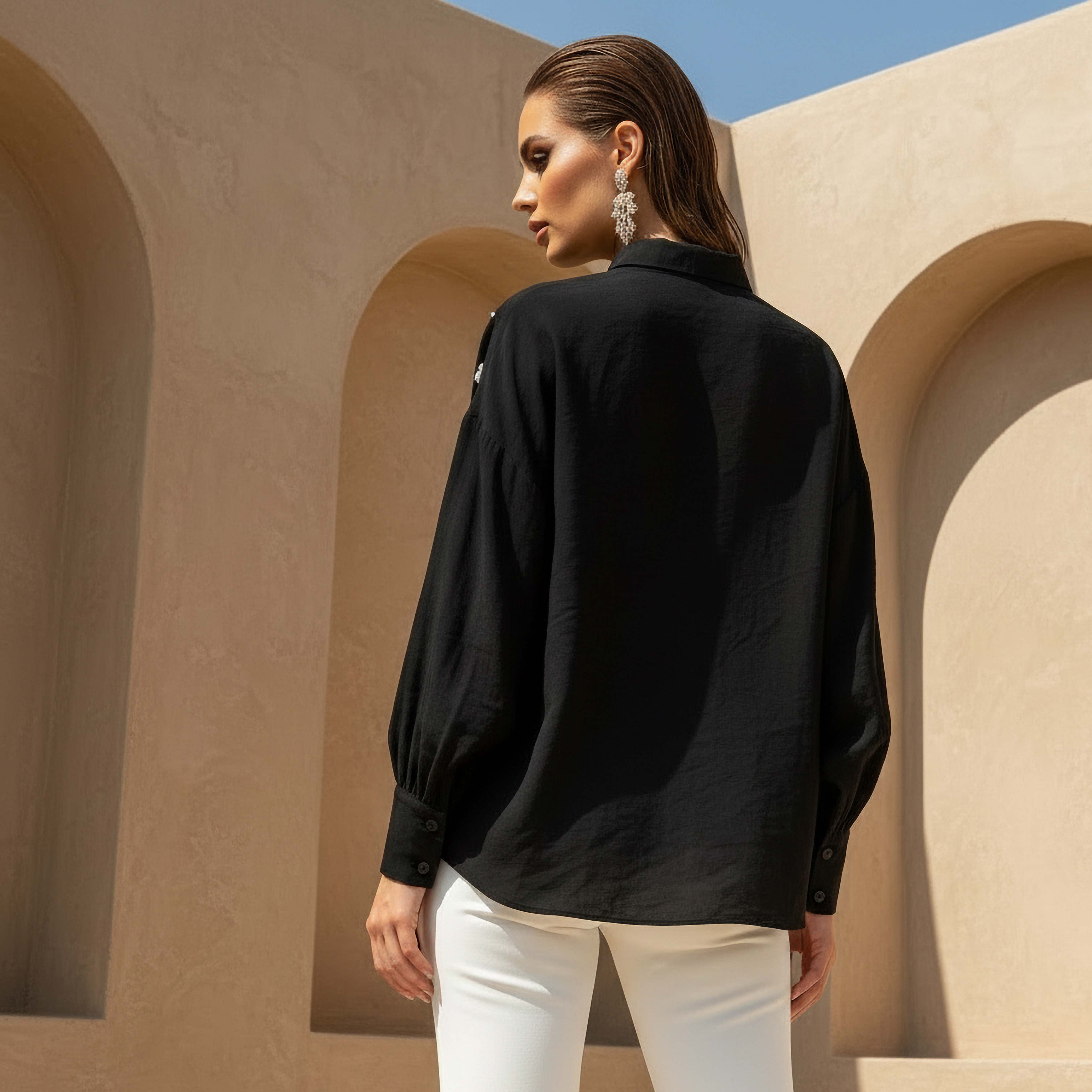 قميص بتفاصيل زينة-women-clothing-shirtsandblouses-shirts-image-4