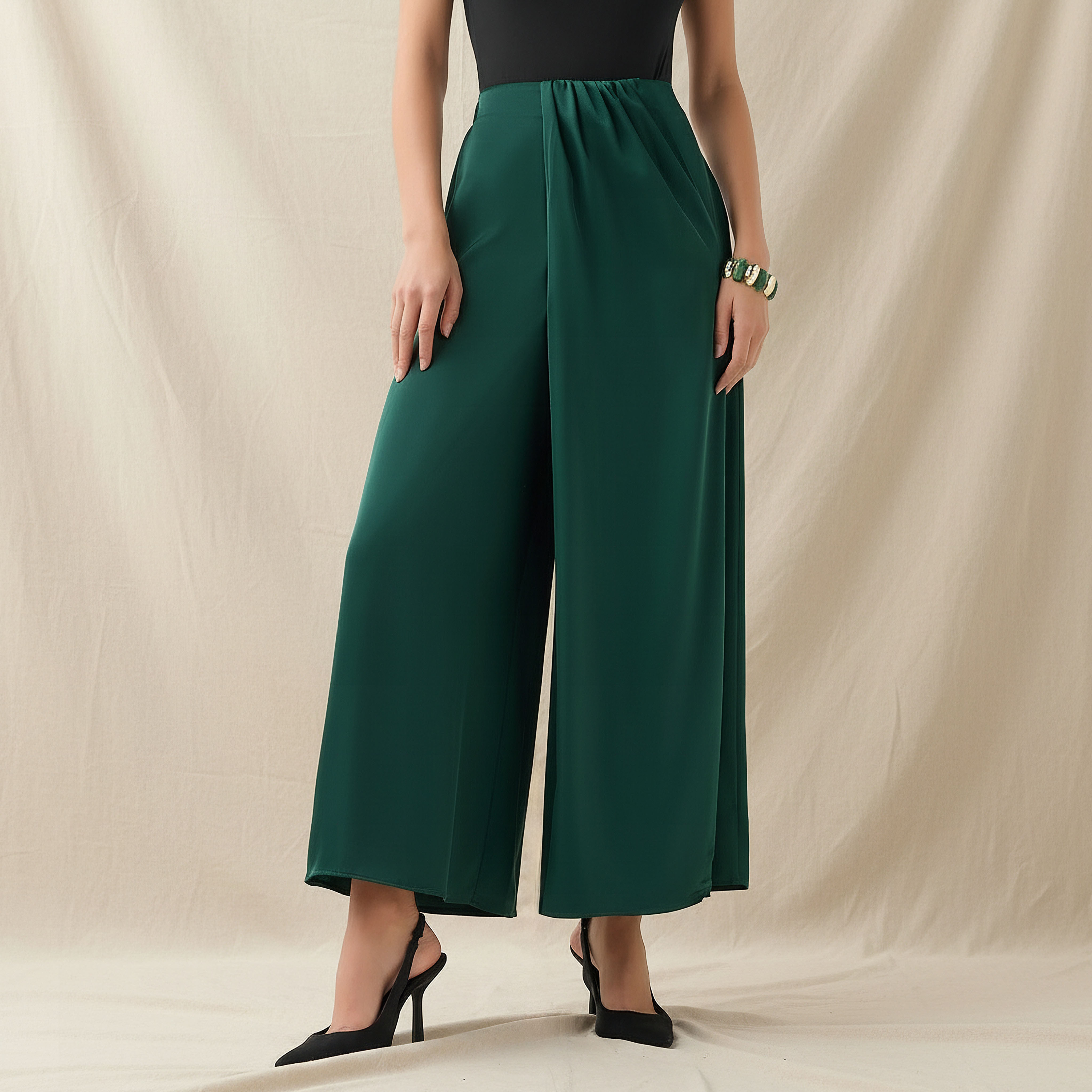 Wide Leg Drape Trousers-women-clothing-bottoms-trousers-image-1