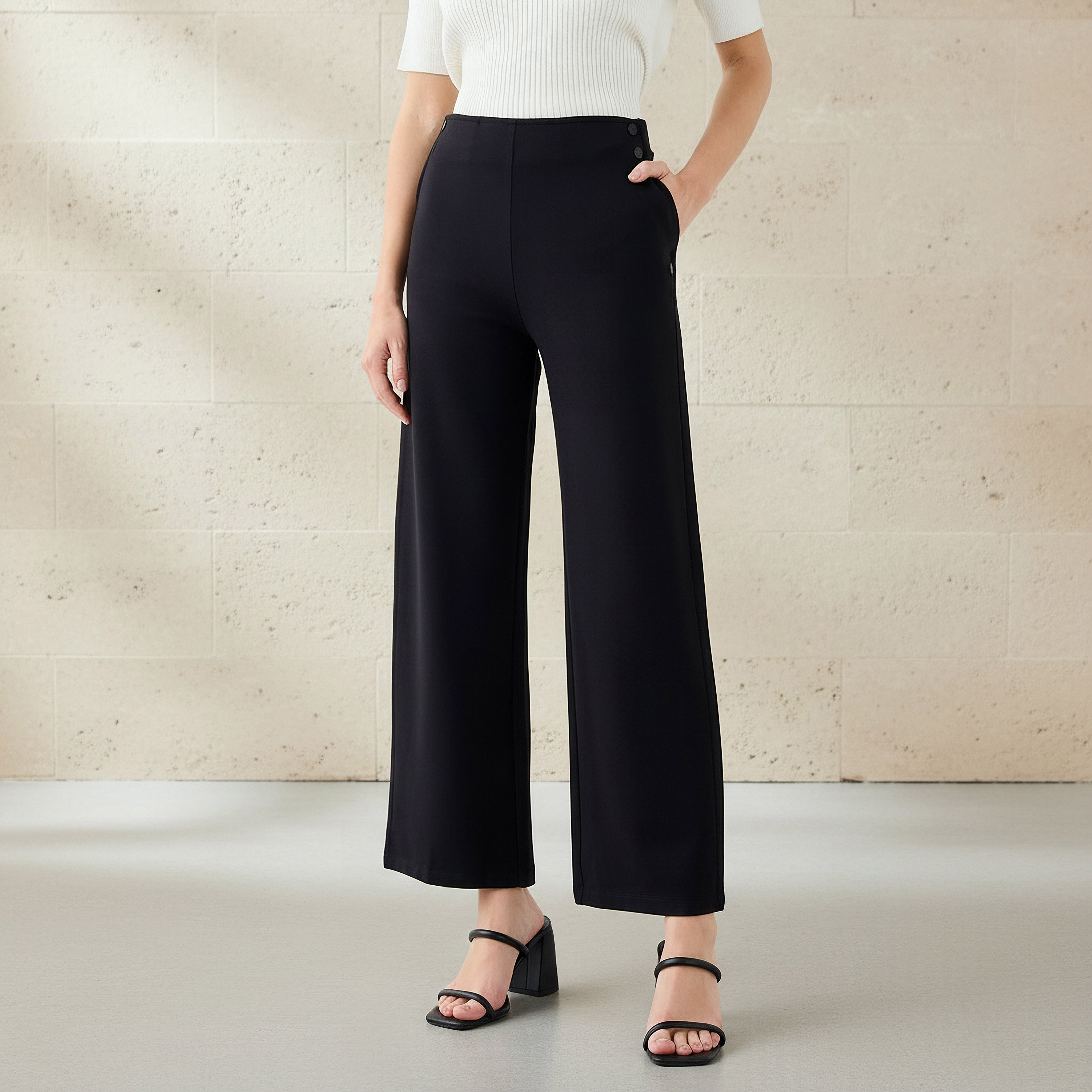 High-Rise Ponte Pants-women-clothing-bottoms-trousers-image-1