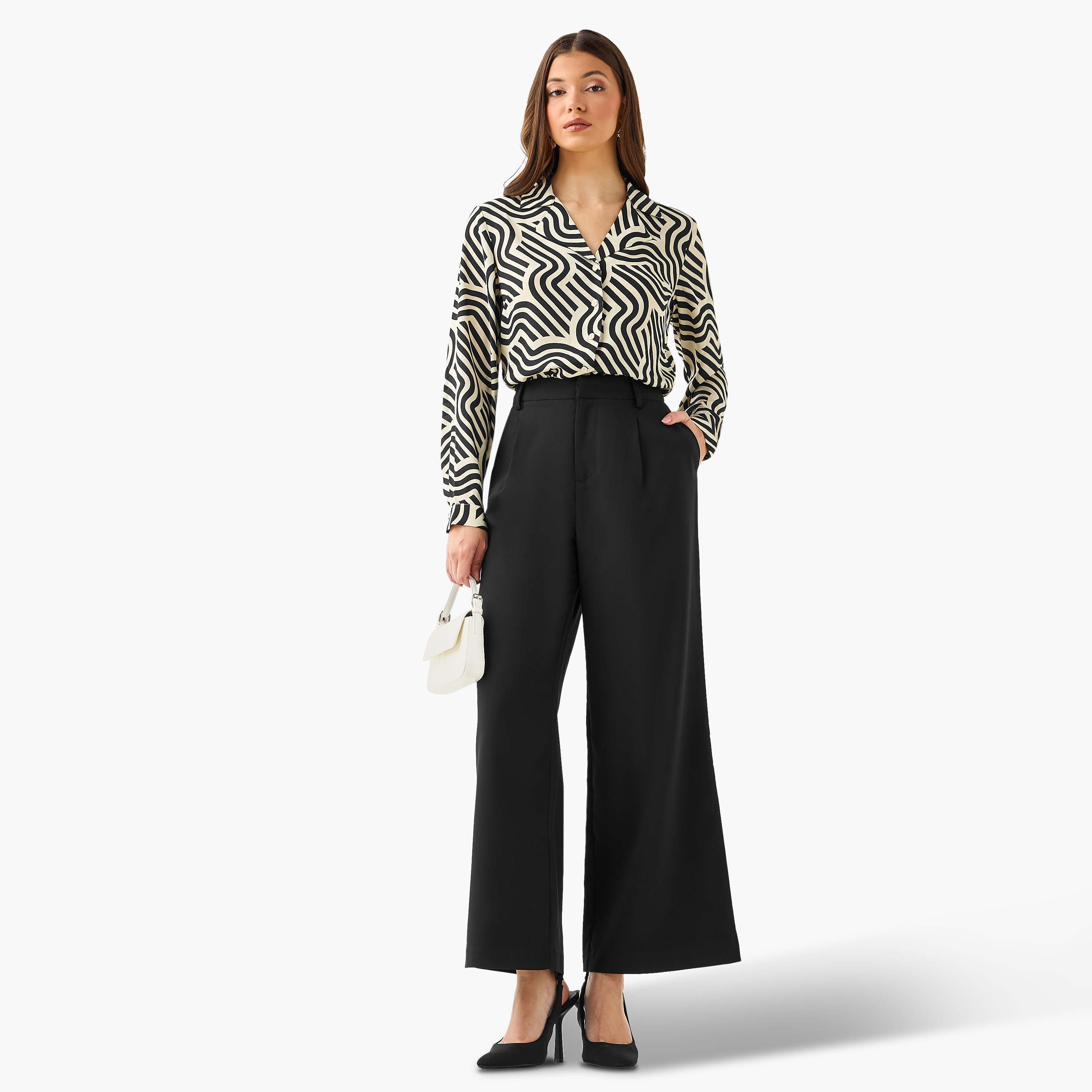 Abstract Print Shirt with Notch Collar-women-clothing-shirtsandblouses-shirts-image-3