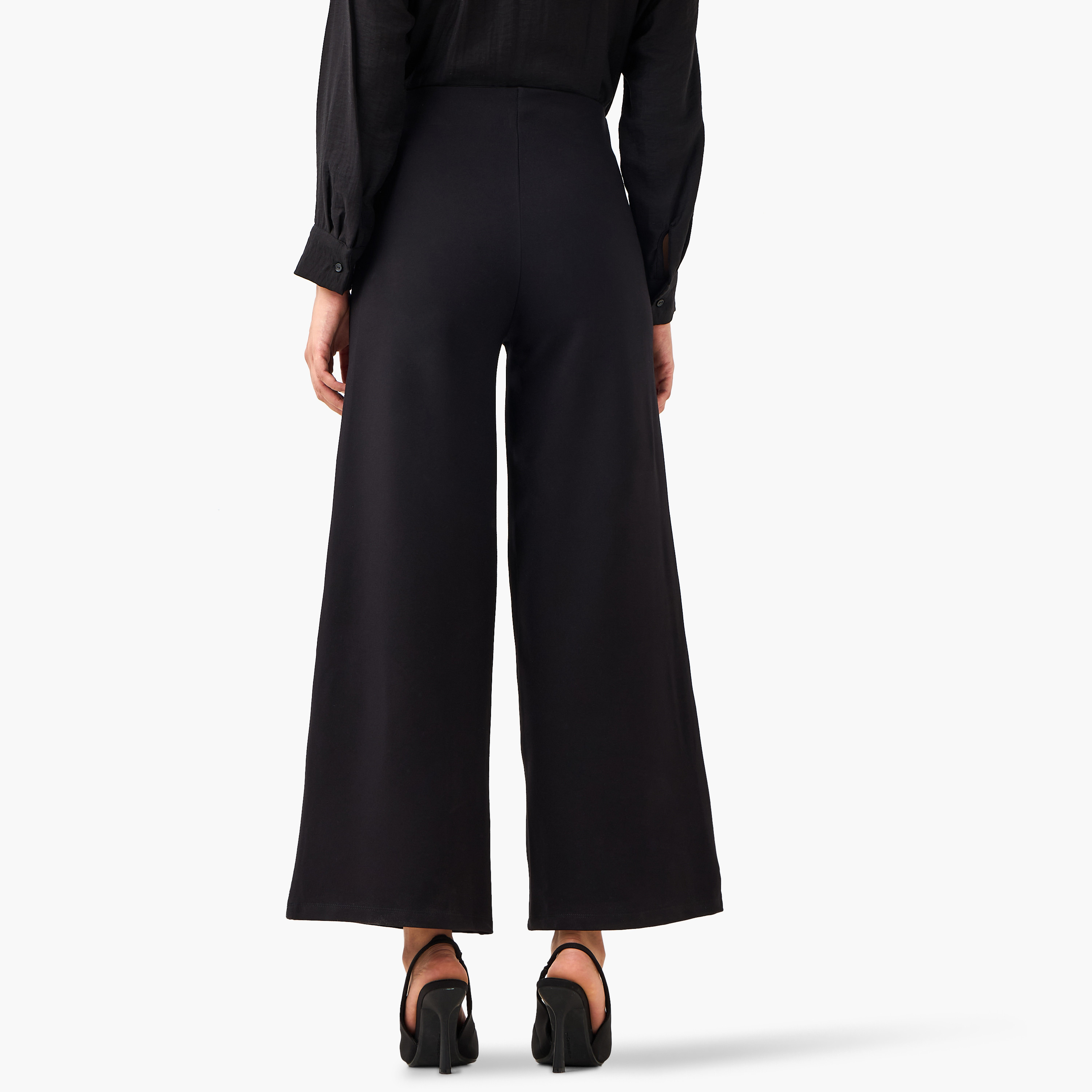 Wide Leg Pants with Rhinestone Embellishment-women-clothing-bottoms-trousers-image-5