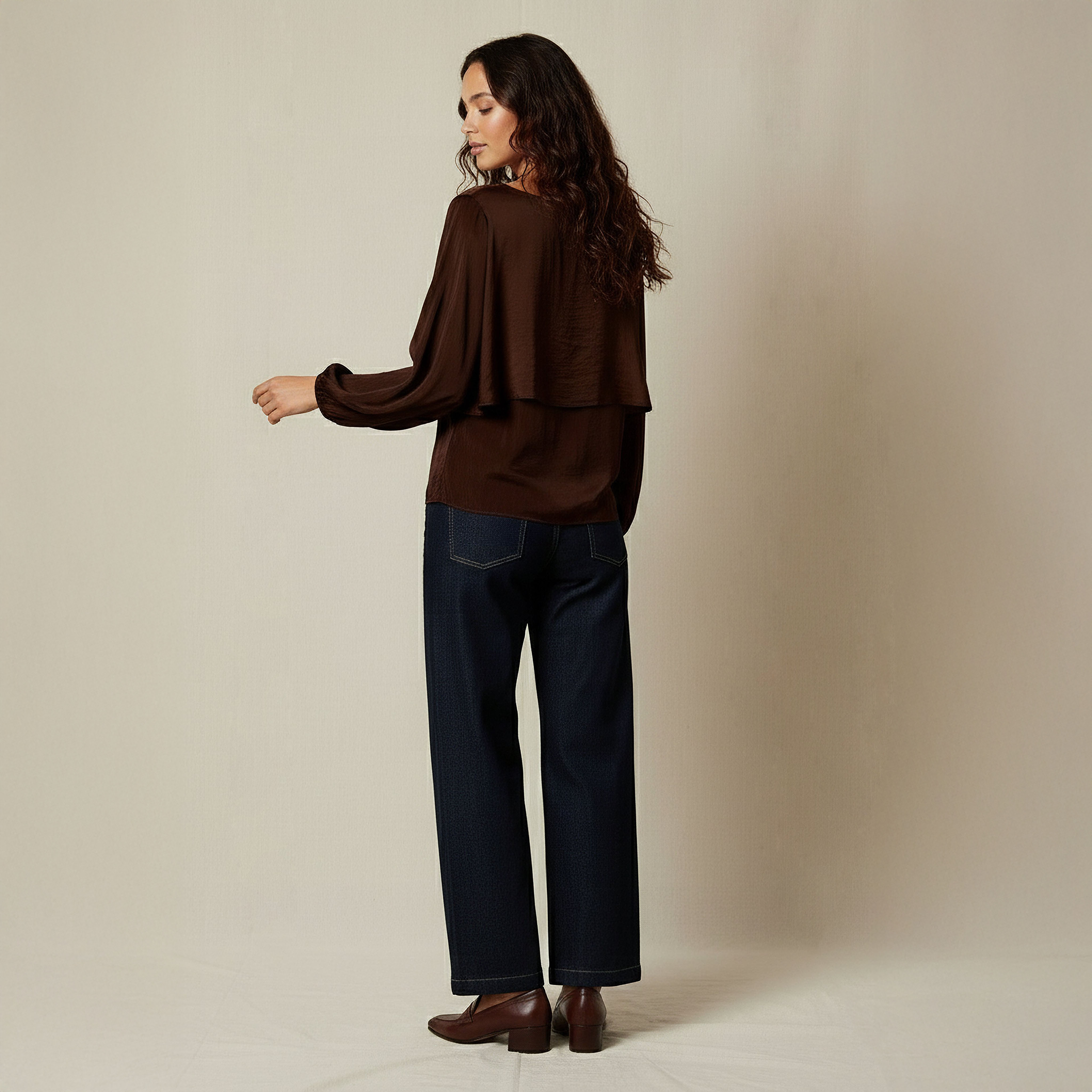 Regular Fit Layered Top with Boat Neck-women-clothing-shirtsandblouses-blouses-image-2